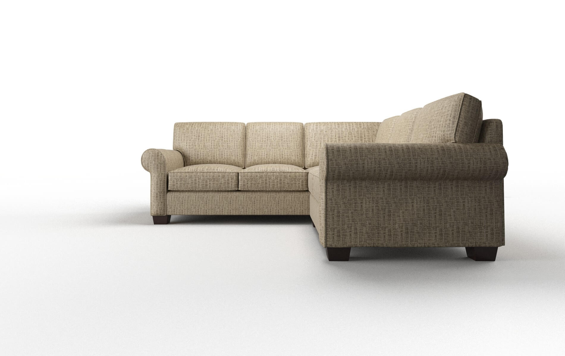 Isabel Venus Mocha Sectional espresso legs 5