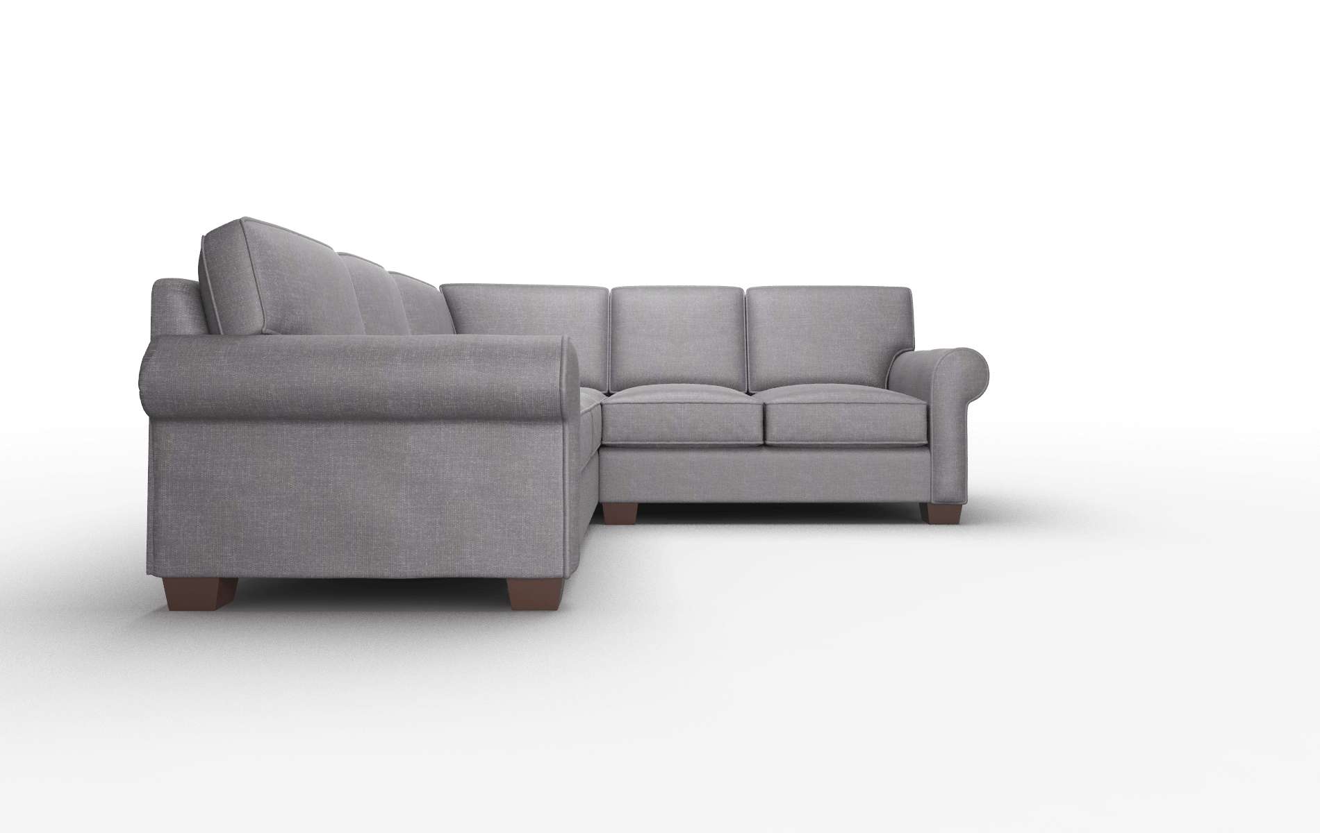 Isabel Venus Onyx Sectional espresso legs 2
