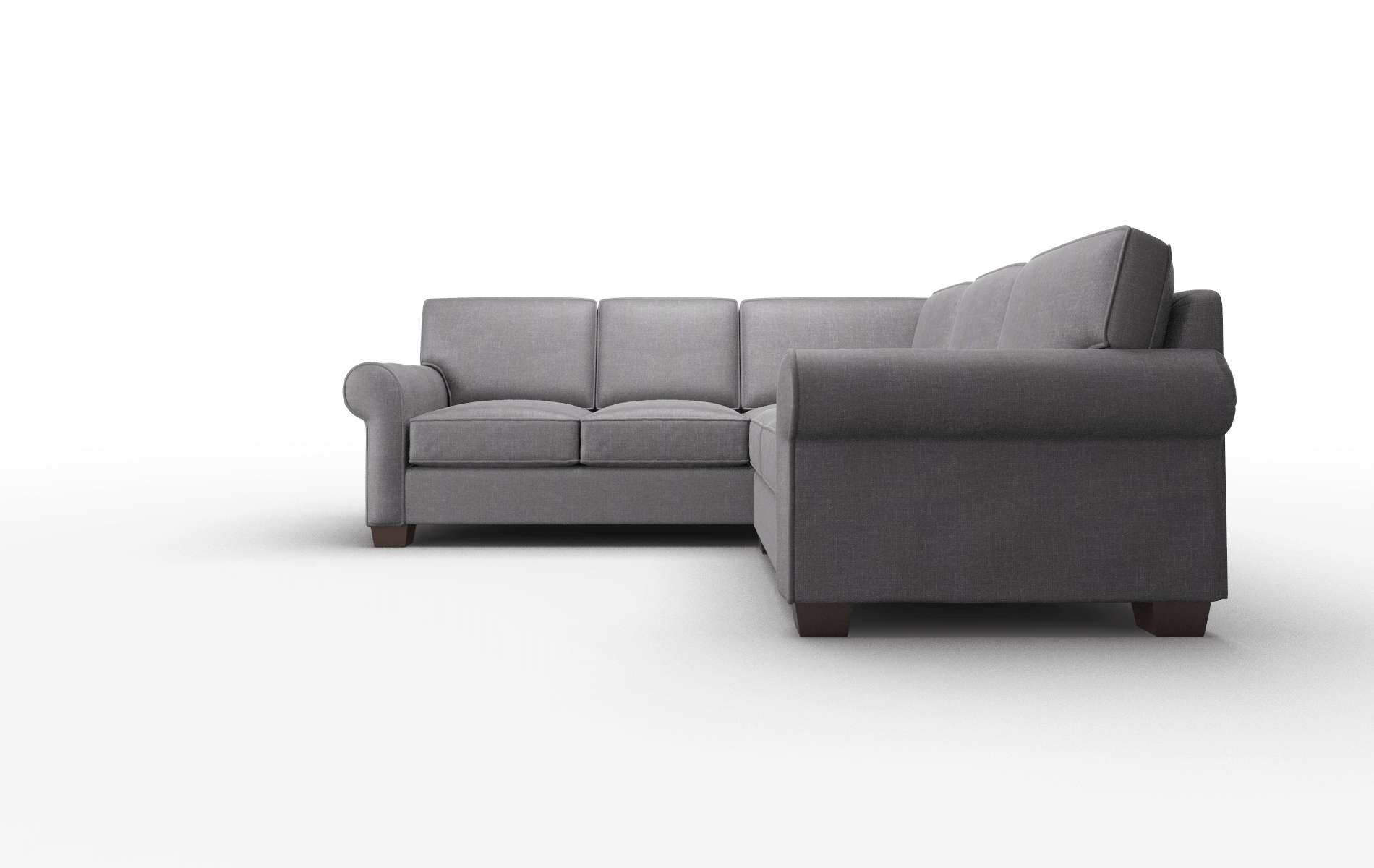 Isabel Venus Onyx Sectional espresso legs 5