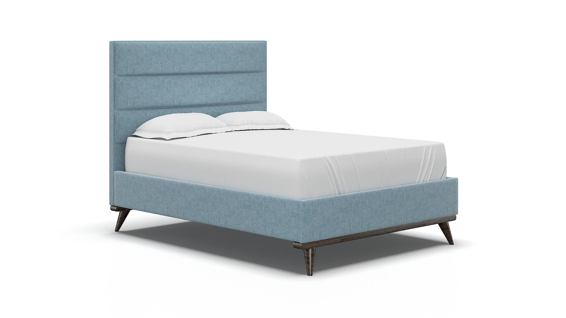 Isla Atlas Turquoise Bed espresso legs 2