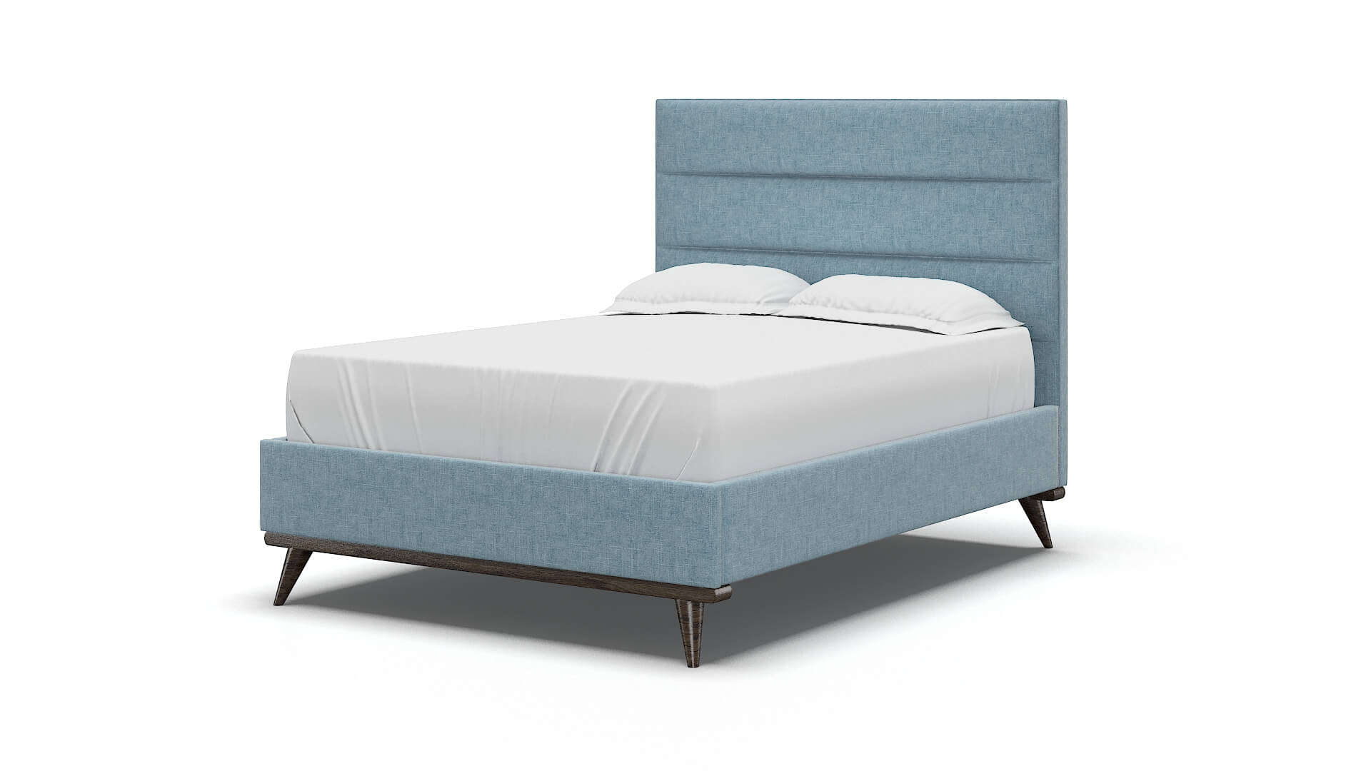 Isla Atlas Turquoise Bed espresso legs 5