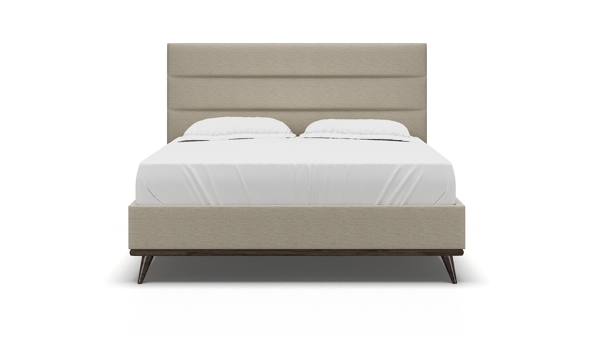 Isla Avenger Pumice Bed King espresso legs 1