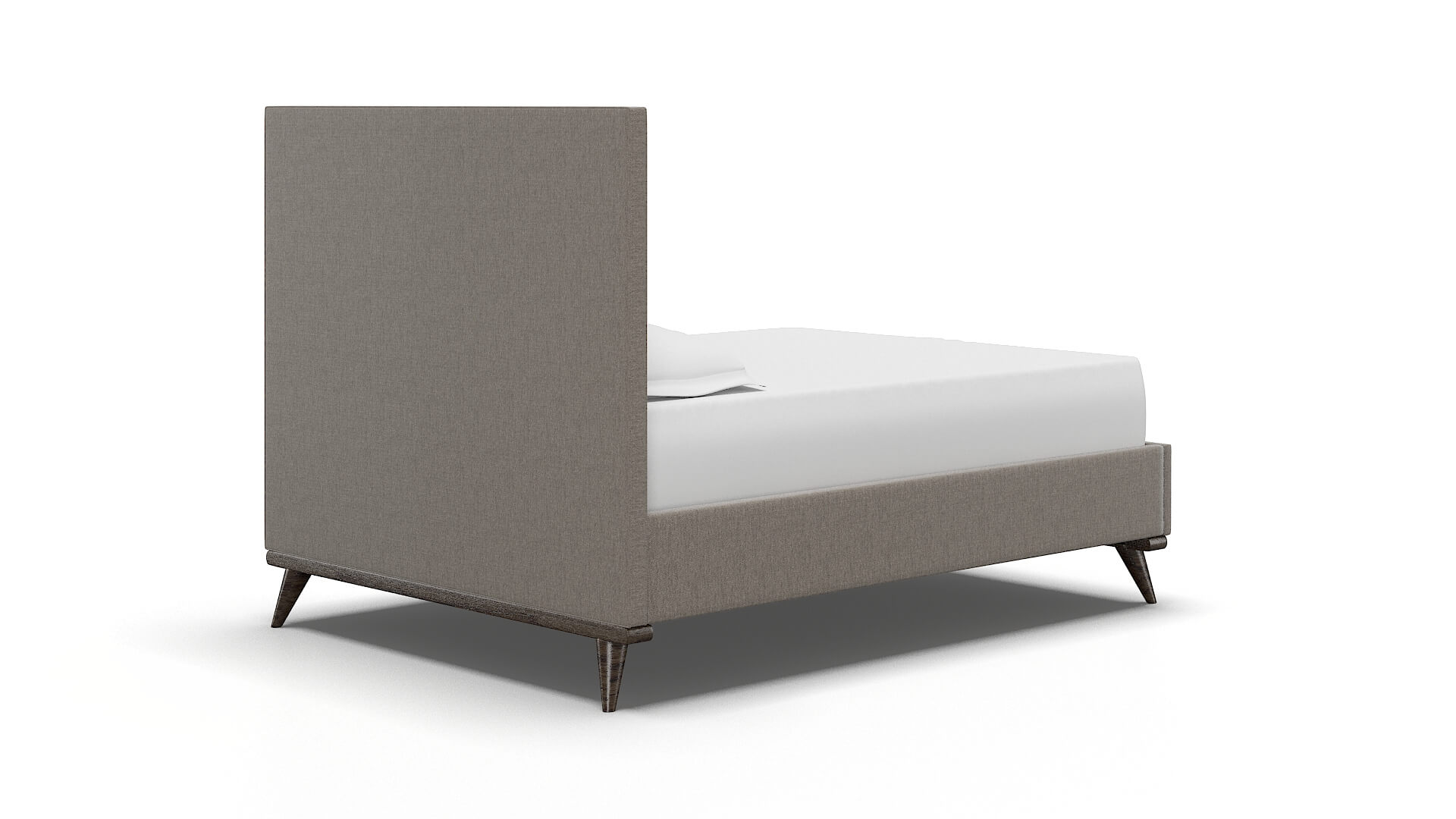 Isla Cosmo Taupe Bed espresso legs 4