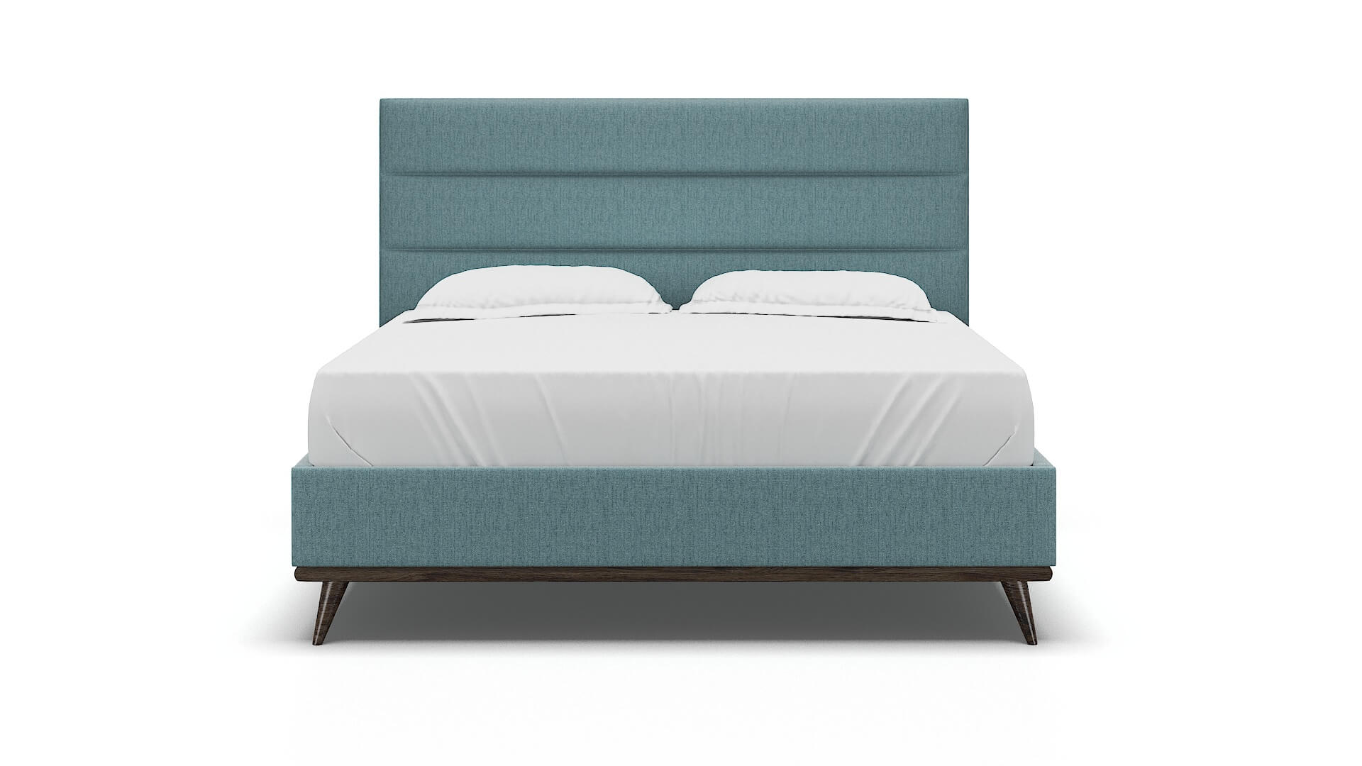 Isla Insight Peacock Bed King espresso legs 1