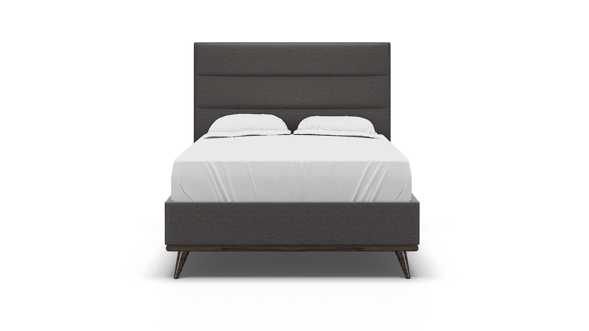Isla Oscar Charcoal Bed espresso legs 1