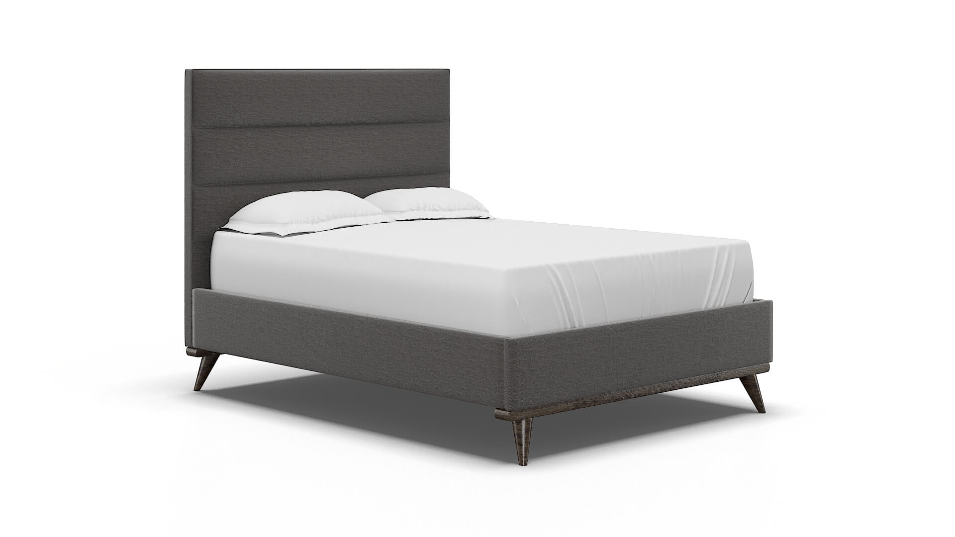 Isla Oscar Charcoal Bed espresso legs 2