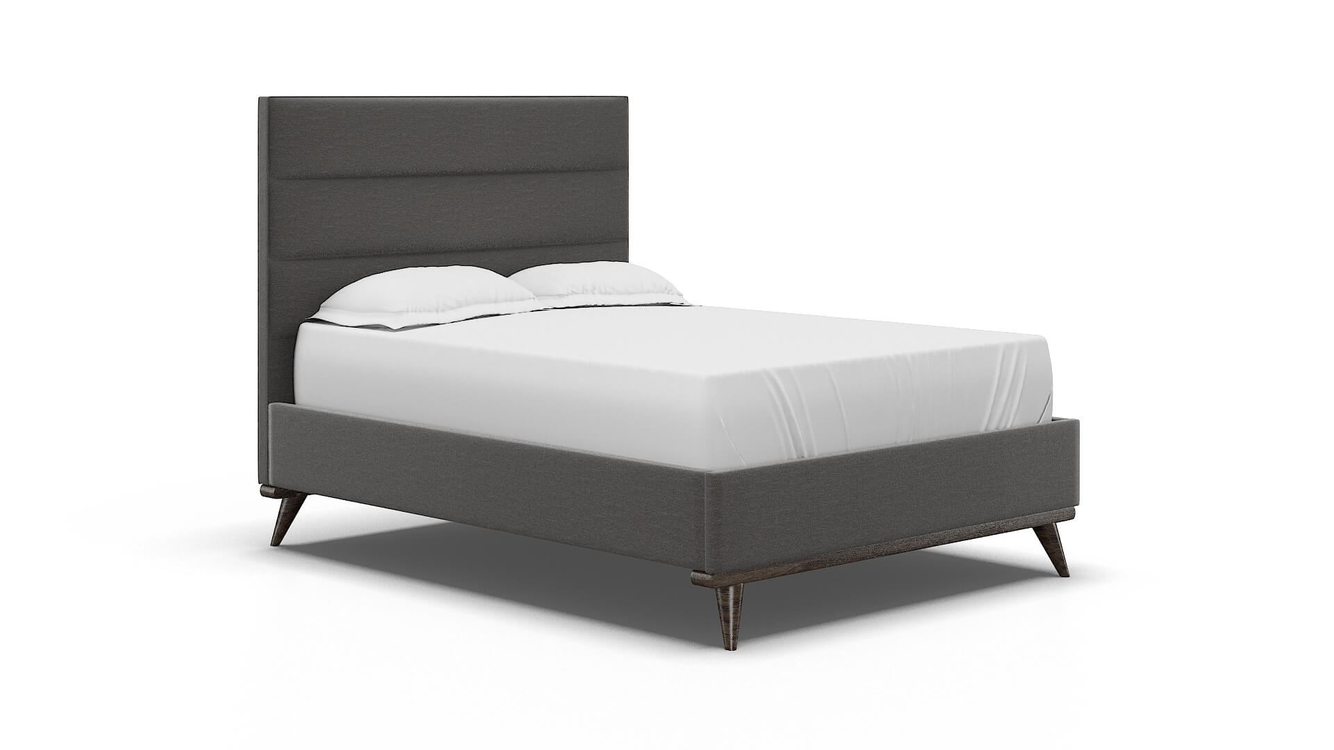 Isla Oscar Grey Bed espresso legs 2