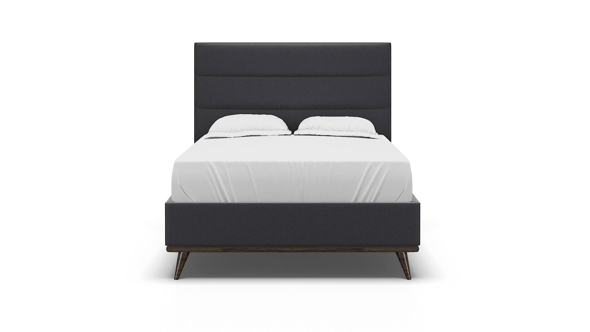 Isla Parker Charcoal Bed espresso legs 1