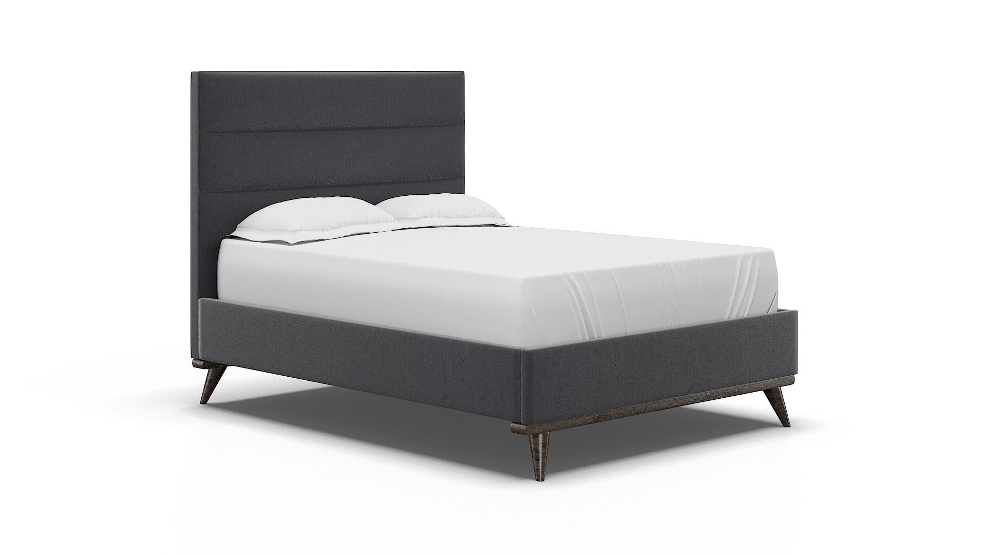 Isla Parker Charcoal Bed espresso legs 2