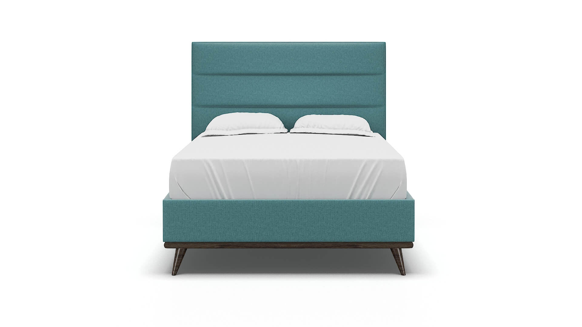 Isla Parker Turquoise Bed espresso legs 1