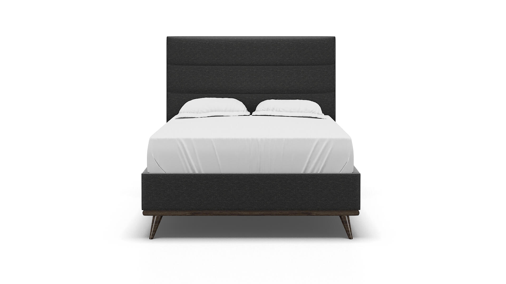 Isla Phoenix Charcoal Bed espresso legs 1
