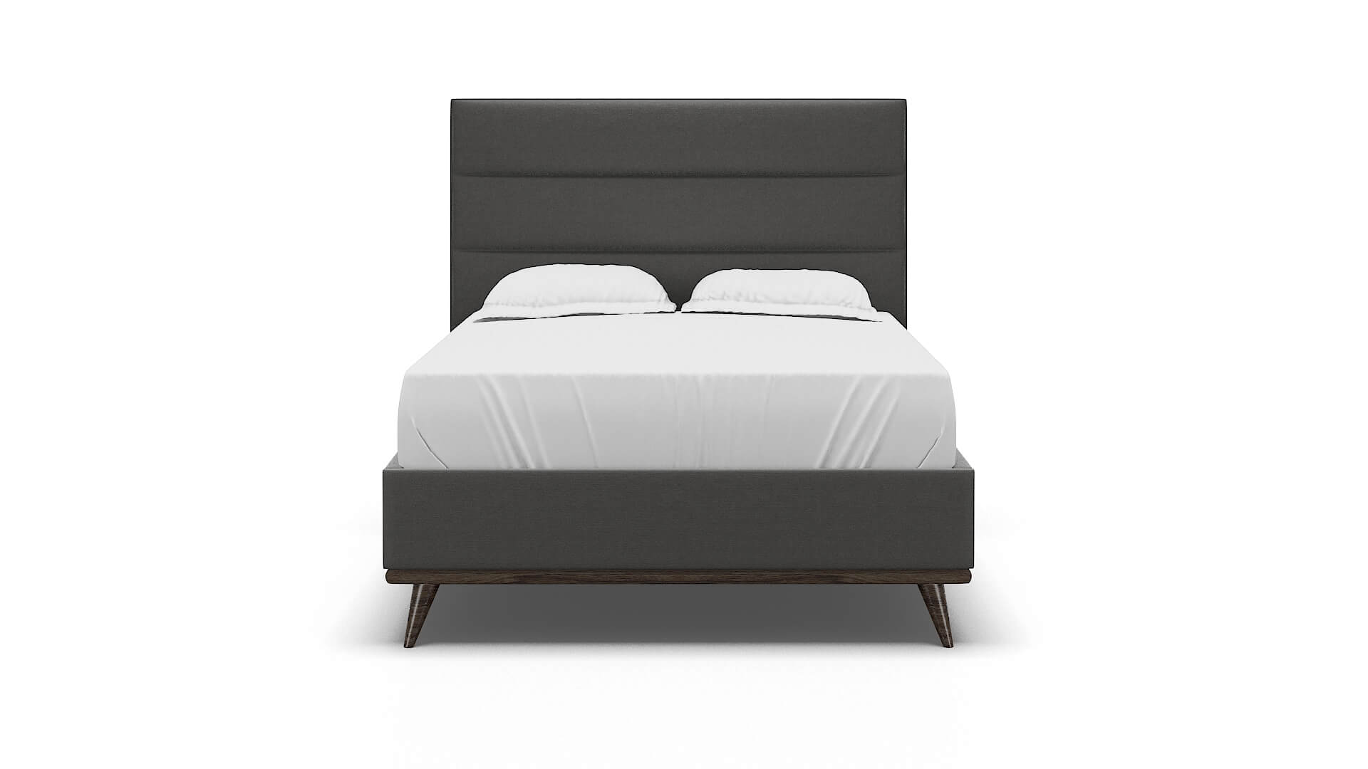 Isla Rocket Charcoal Bed espresso legs 1