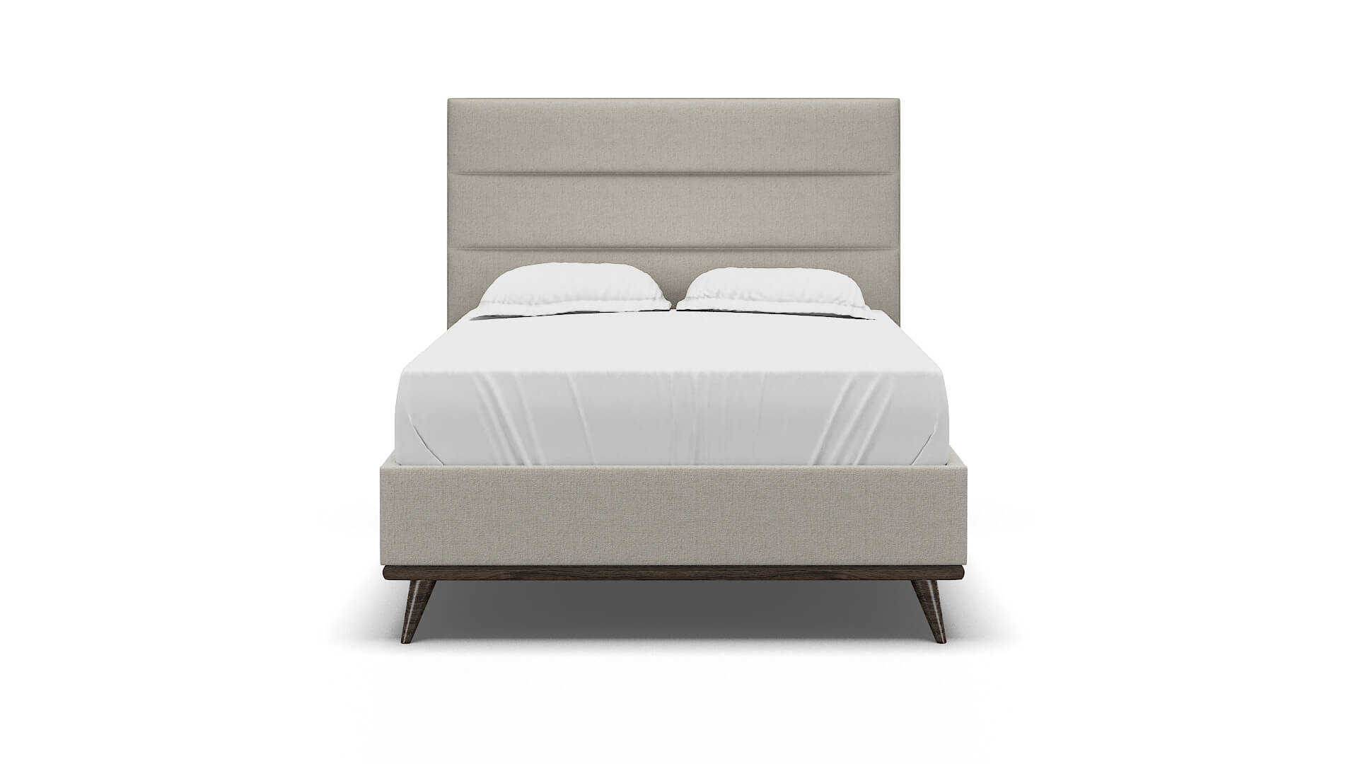 Isla Sasha Linen Bed espresso legs 1