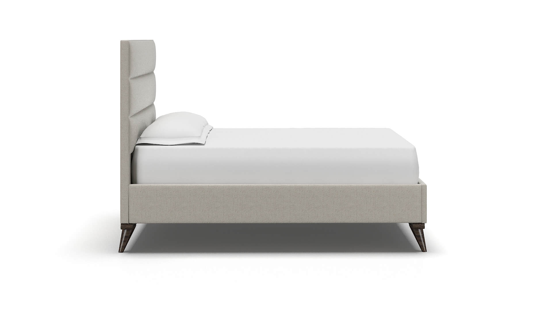 Isla Sasha Linen Bed espresso legs 3