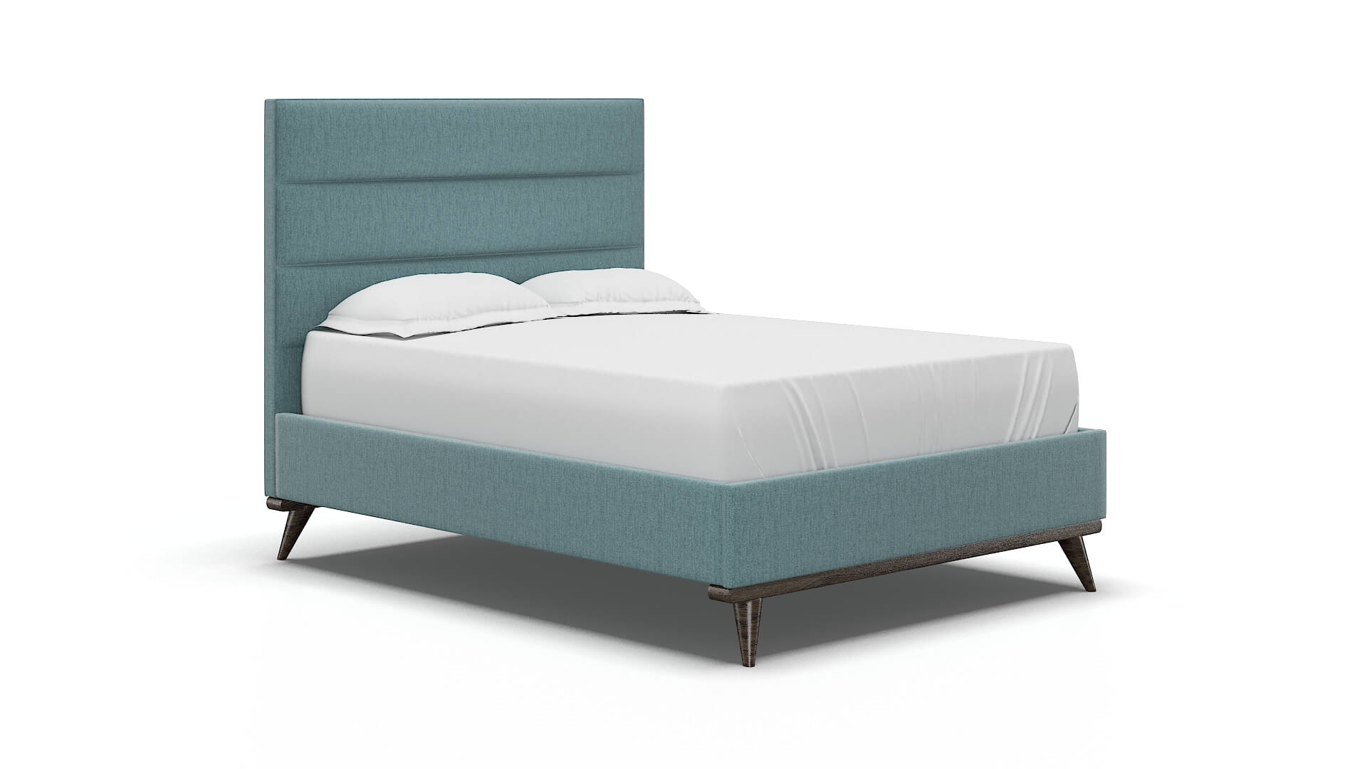 Isla Sasha Teal Bed espresso legs 2