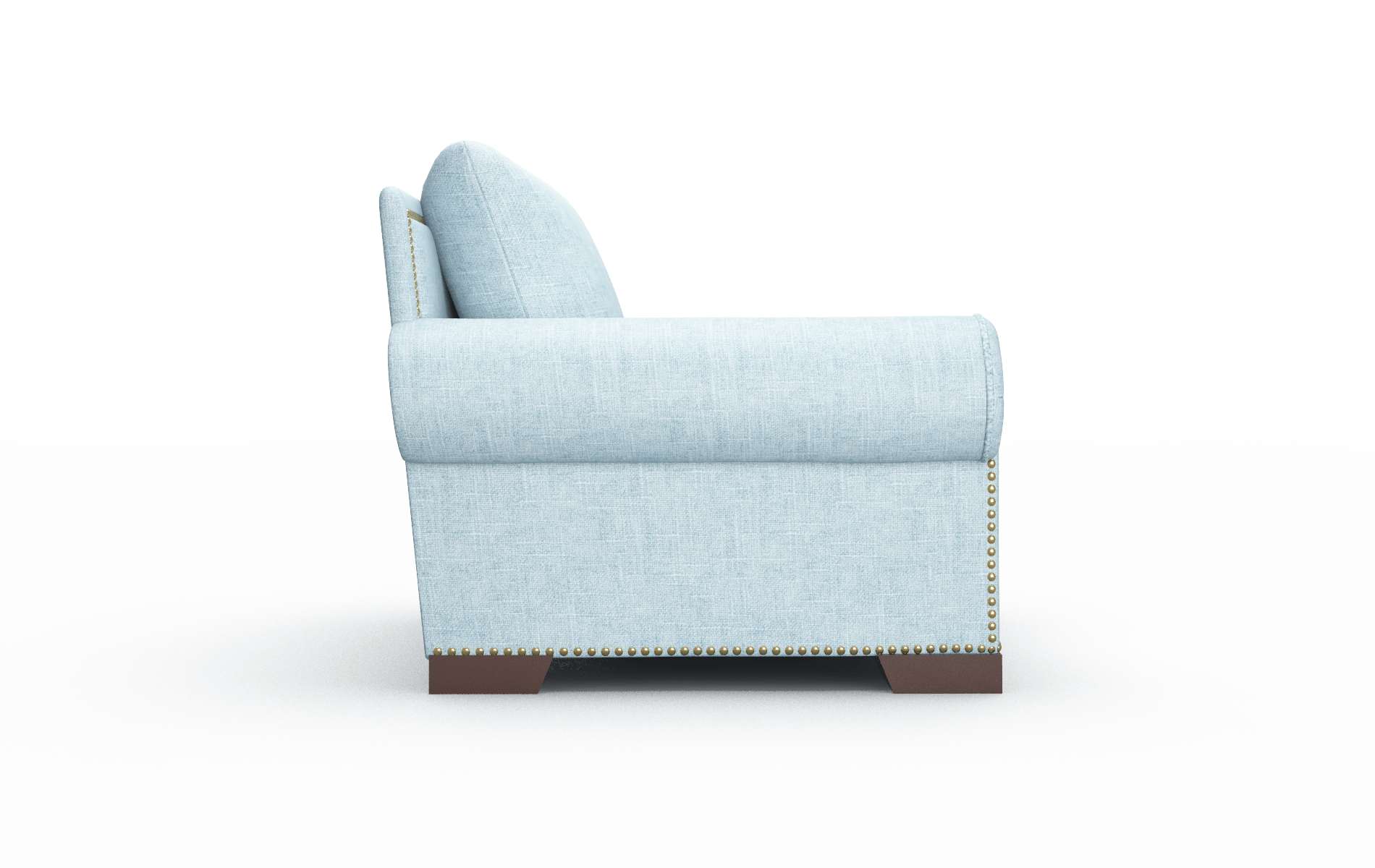 James Atlas Turquoise Chair espresso legs 3