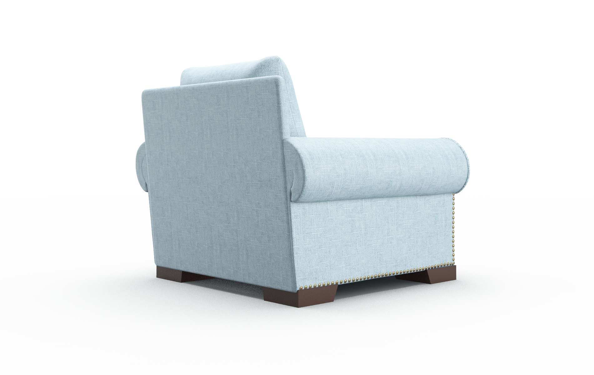 James Atlas Turquoise Chair espresso legs 5