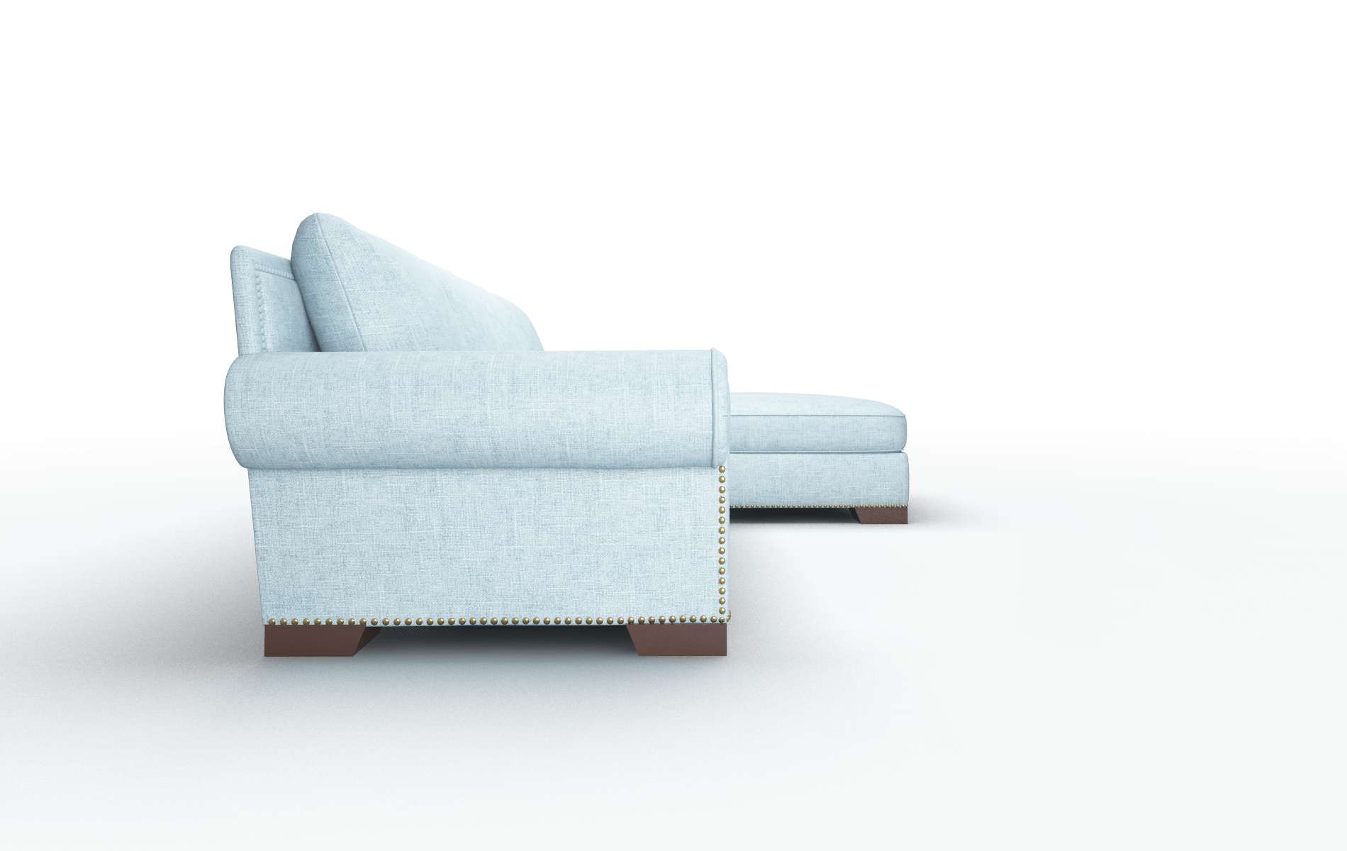 James Atlas Turquoise Panel espresso legs 3