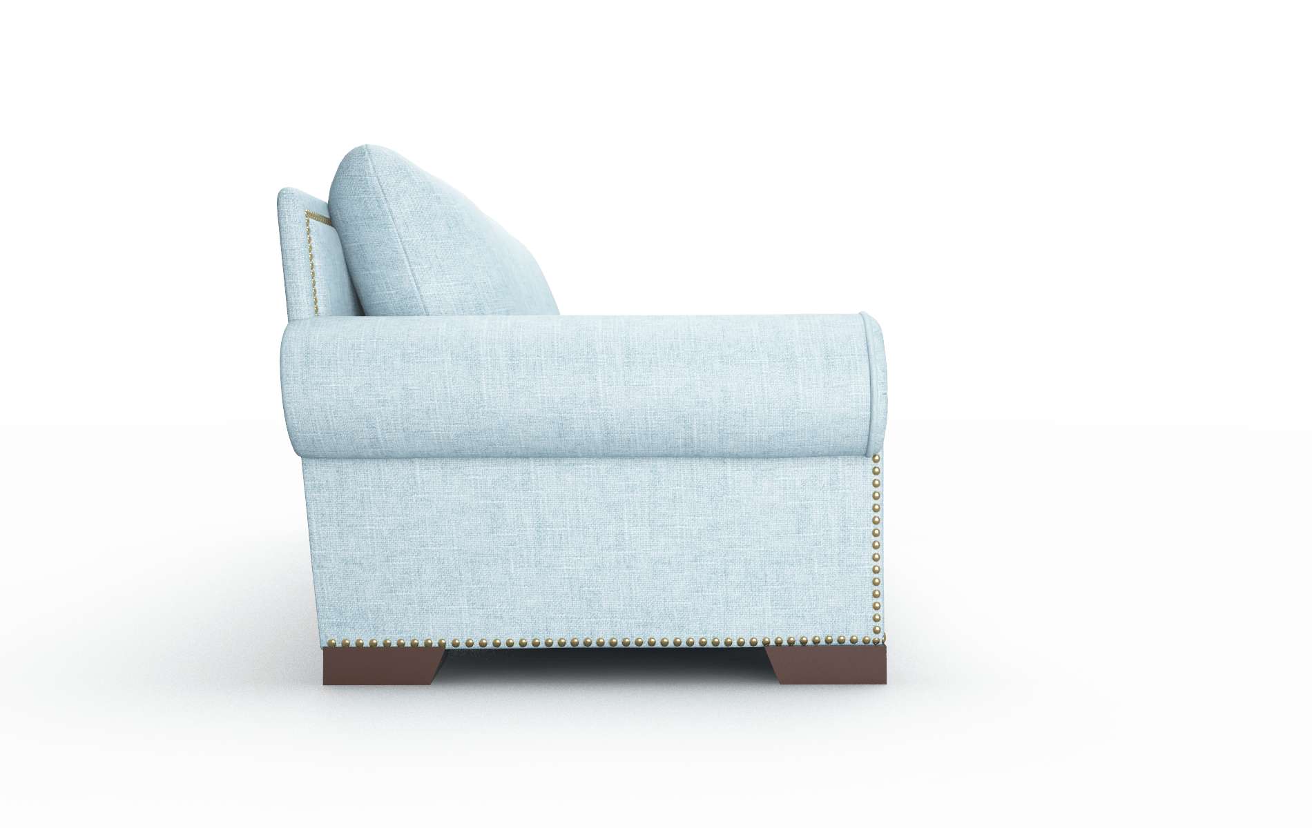 James Atlas Turquoise Sofa espresso legs 3