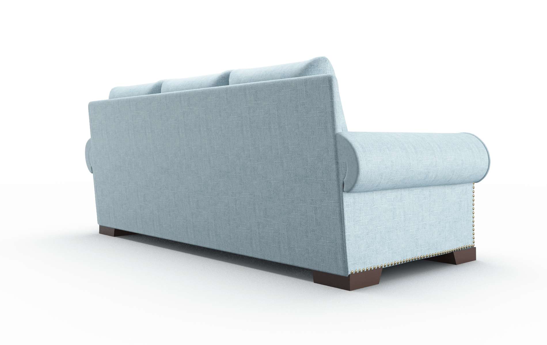 James Atlas Turquoise Sofa espresso legs 5
