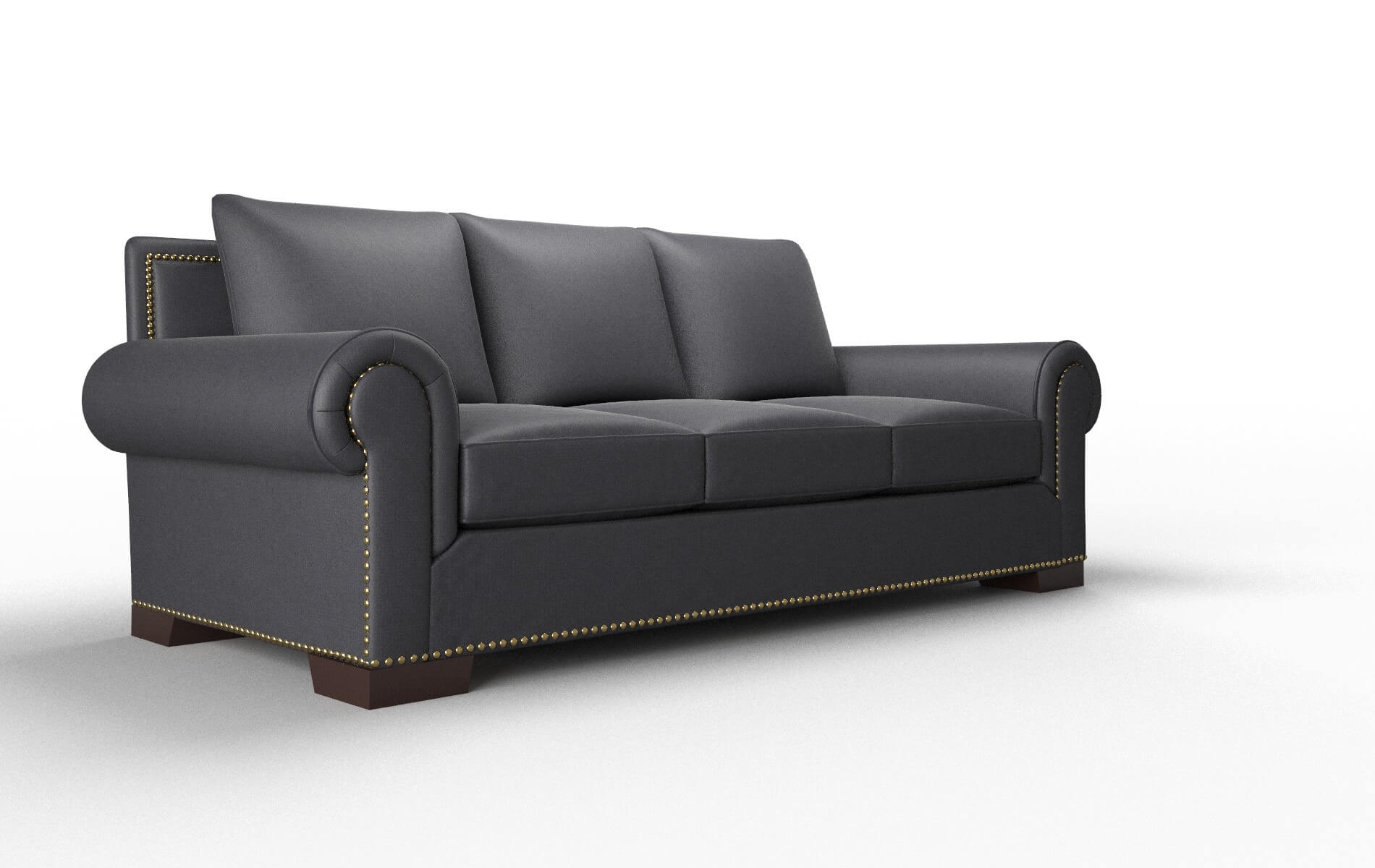 James Atlas_plz Navy Sofa espresso legs 2