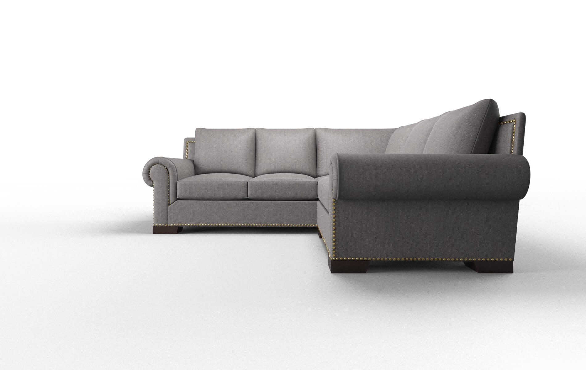 James Atlas_plz Silver Sectional espresso legs 5