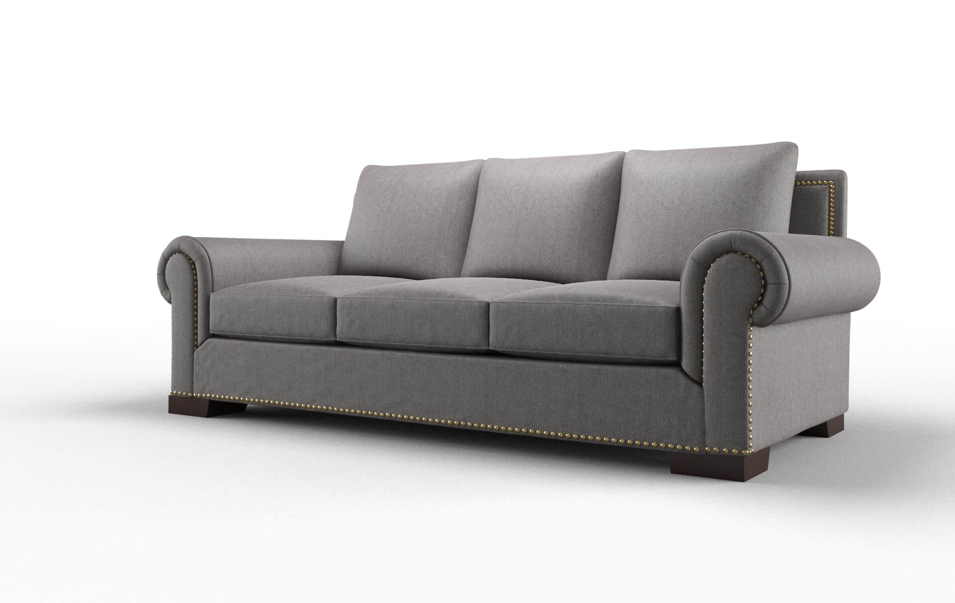 James Atlas_plz Silver Sofa espresso legs 4