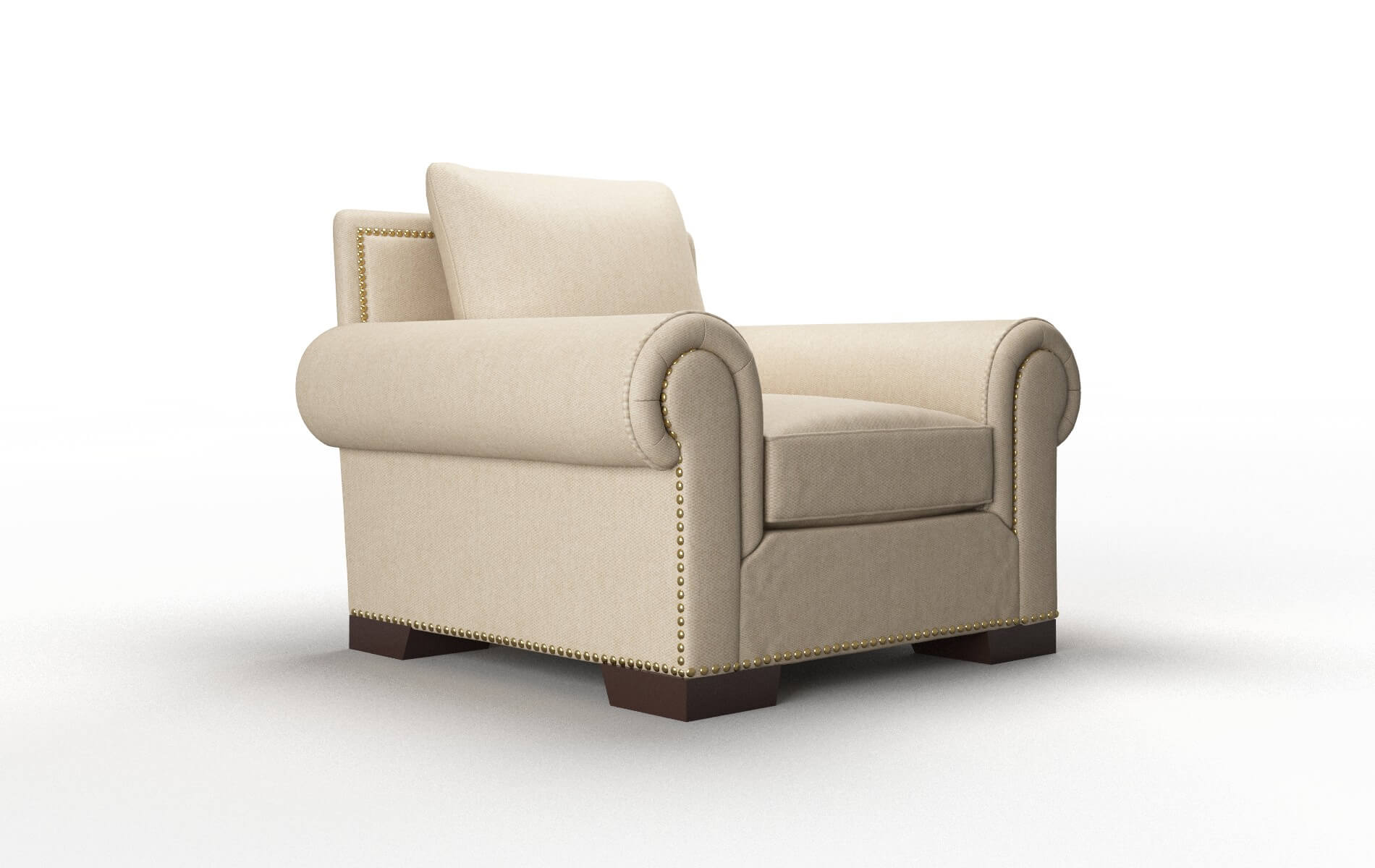 James Avenger Burlap Chair espresso legs 2