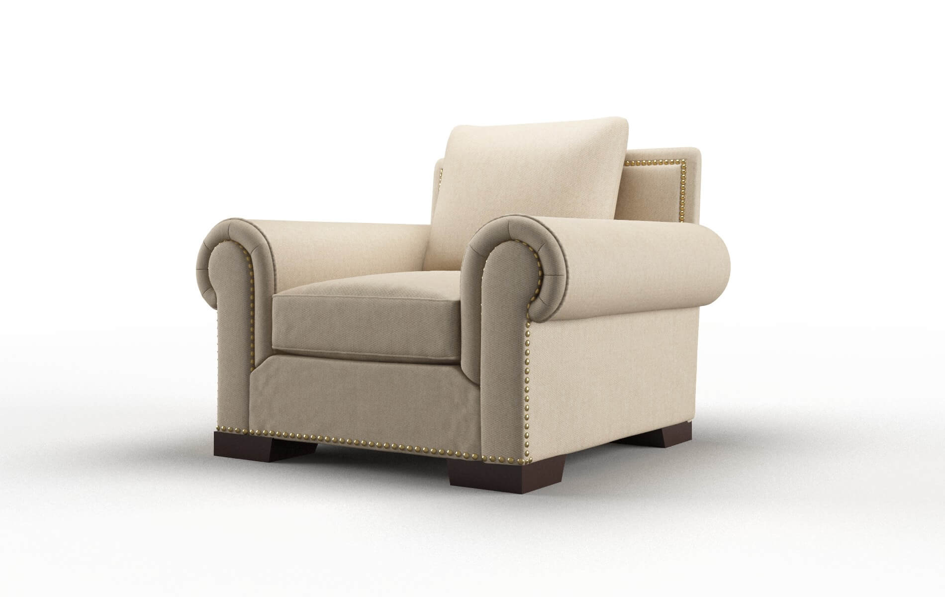 James Avenger Burlap Chair espresso legs 4