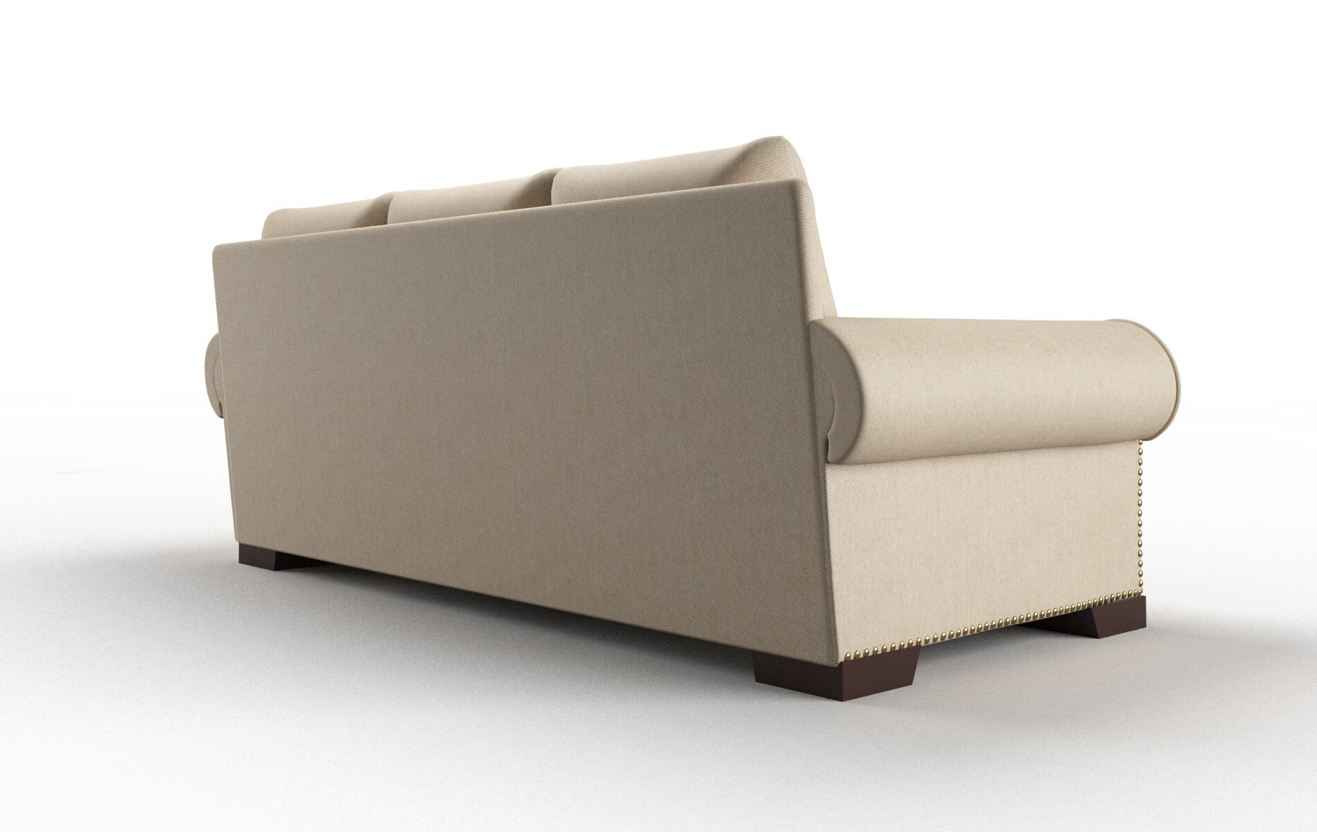 James Avenger Burlap Sofa espresso legs 5