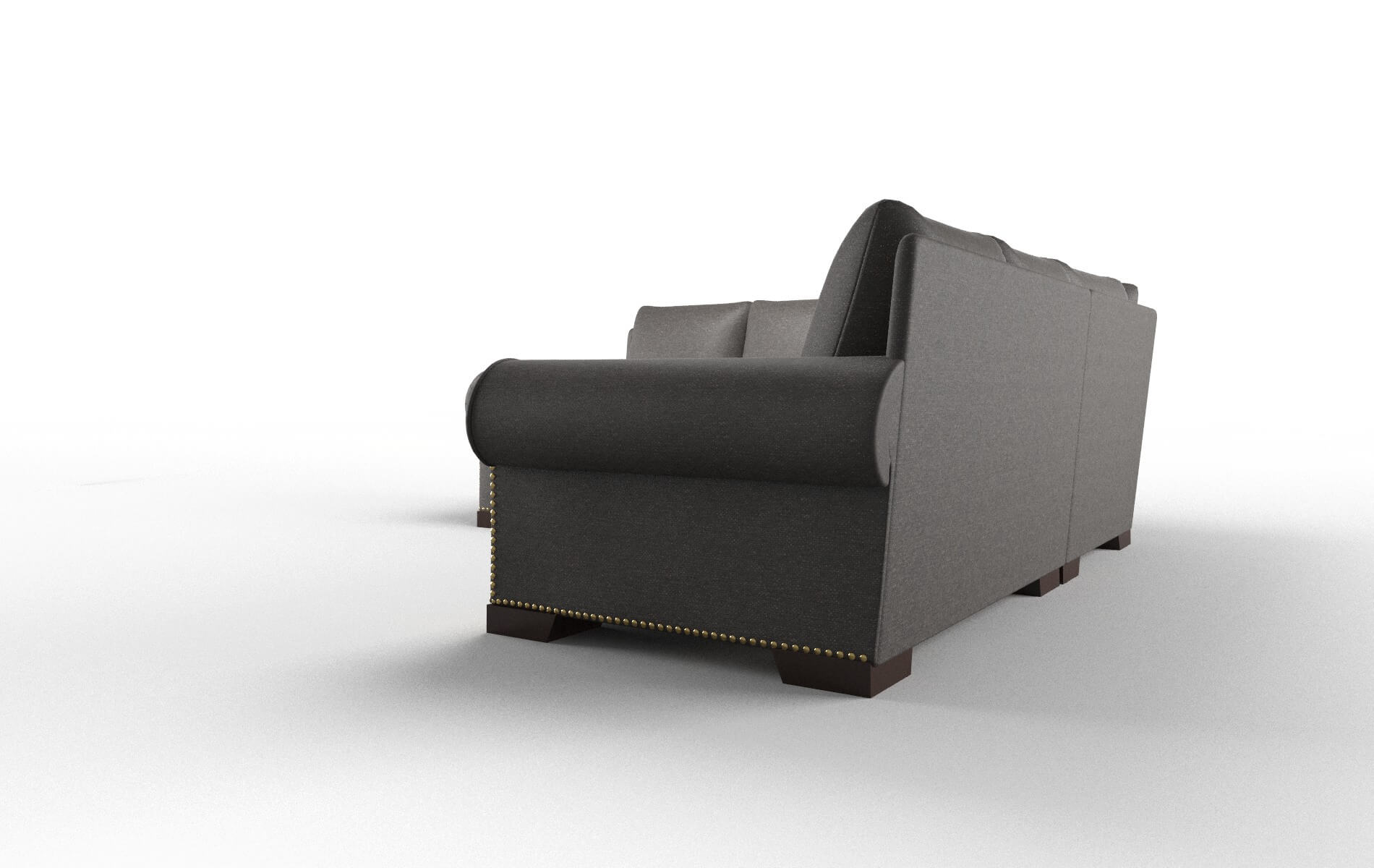 James Avenger Denim Sectional espresso legs 4