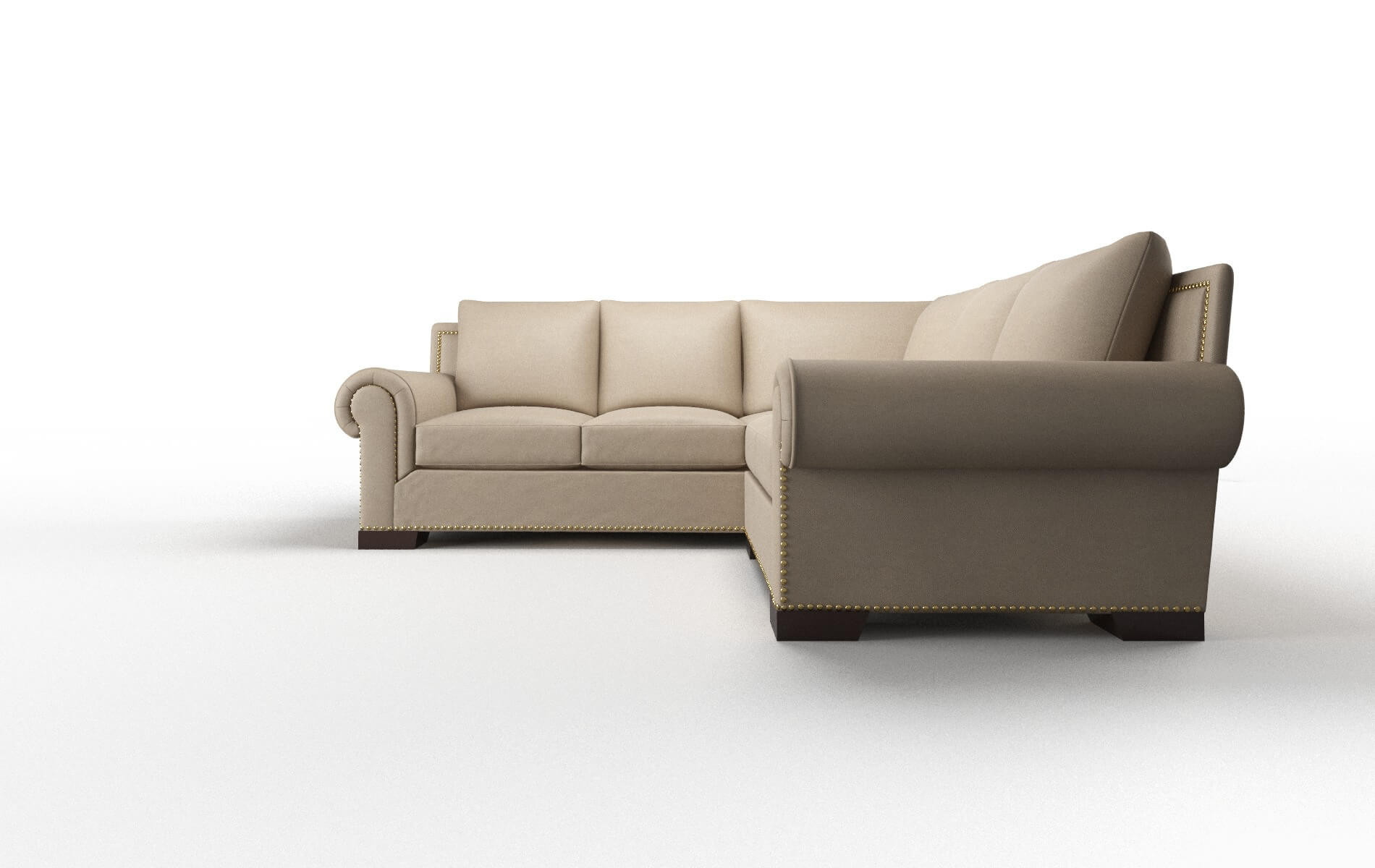 James Avenger Driftwood Sectional espresso legs 5