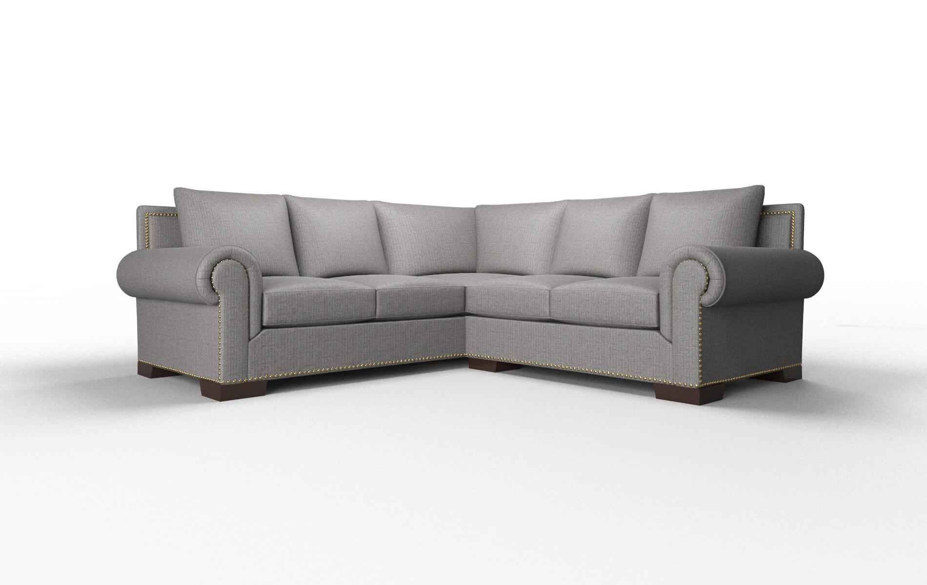 James Avenger Zinc Sectional espresso legs 1