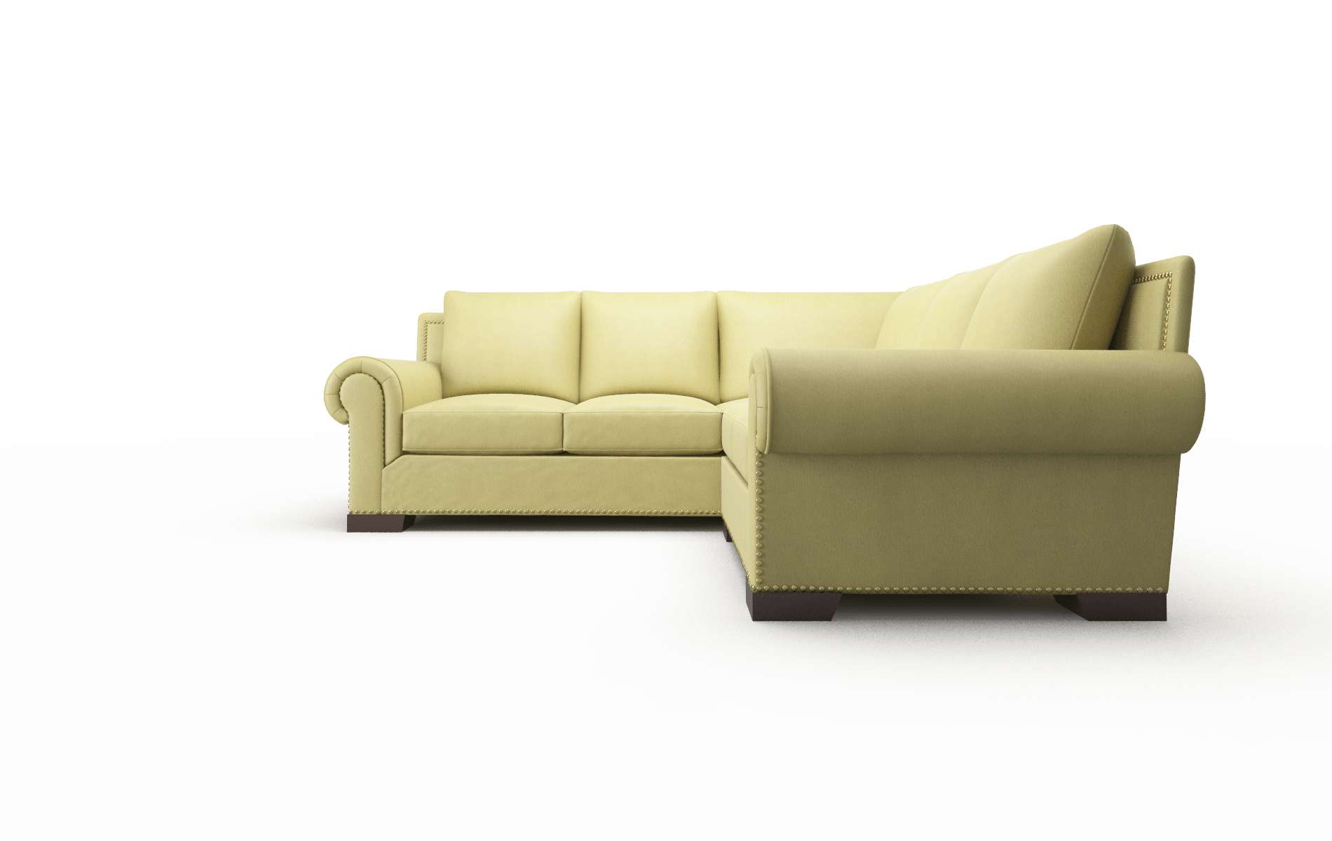 James Bella Apple Sectional espresso legs 5