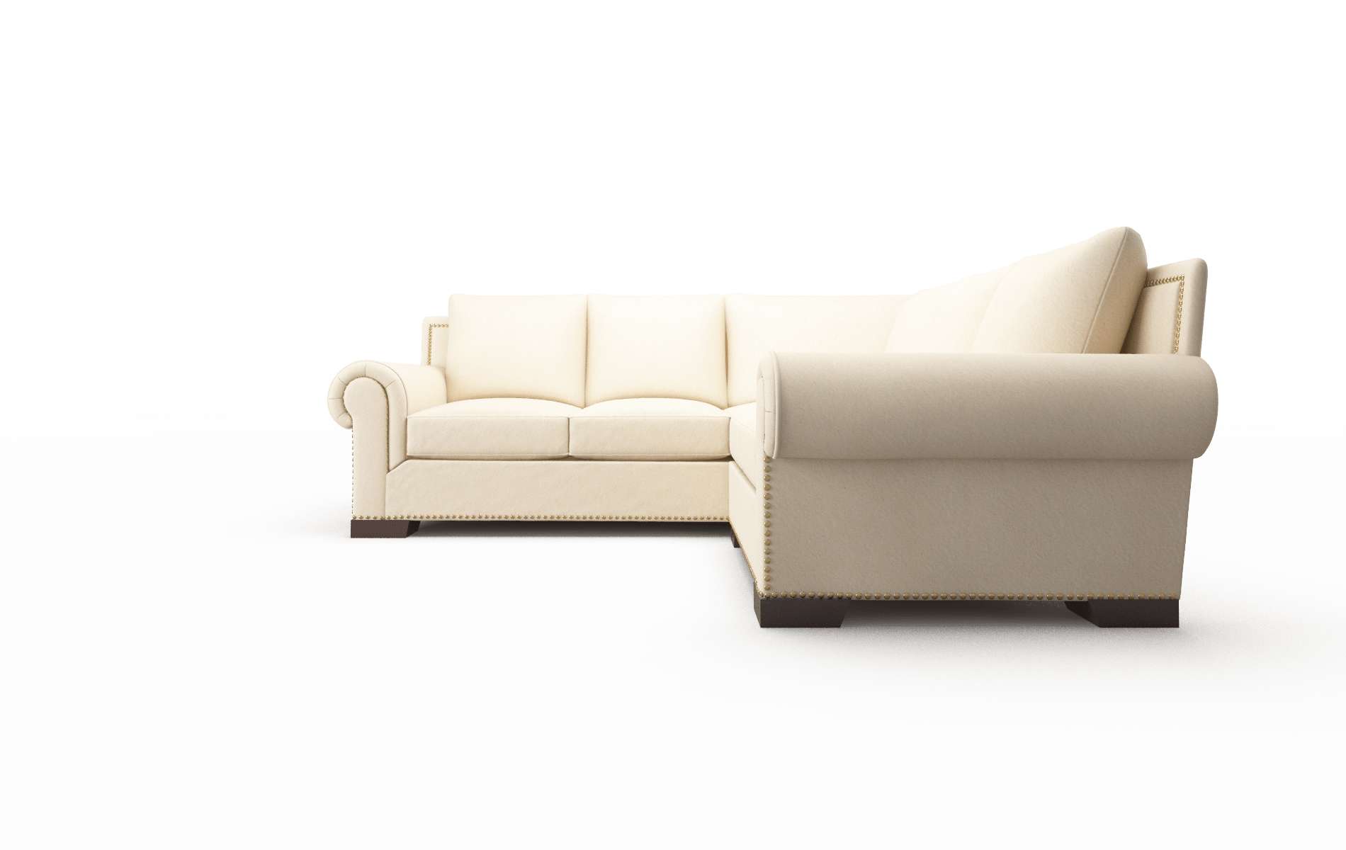 James Bella Buckwheat Sectional espresso legs 5