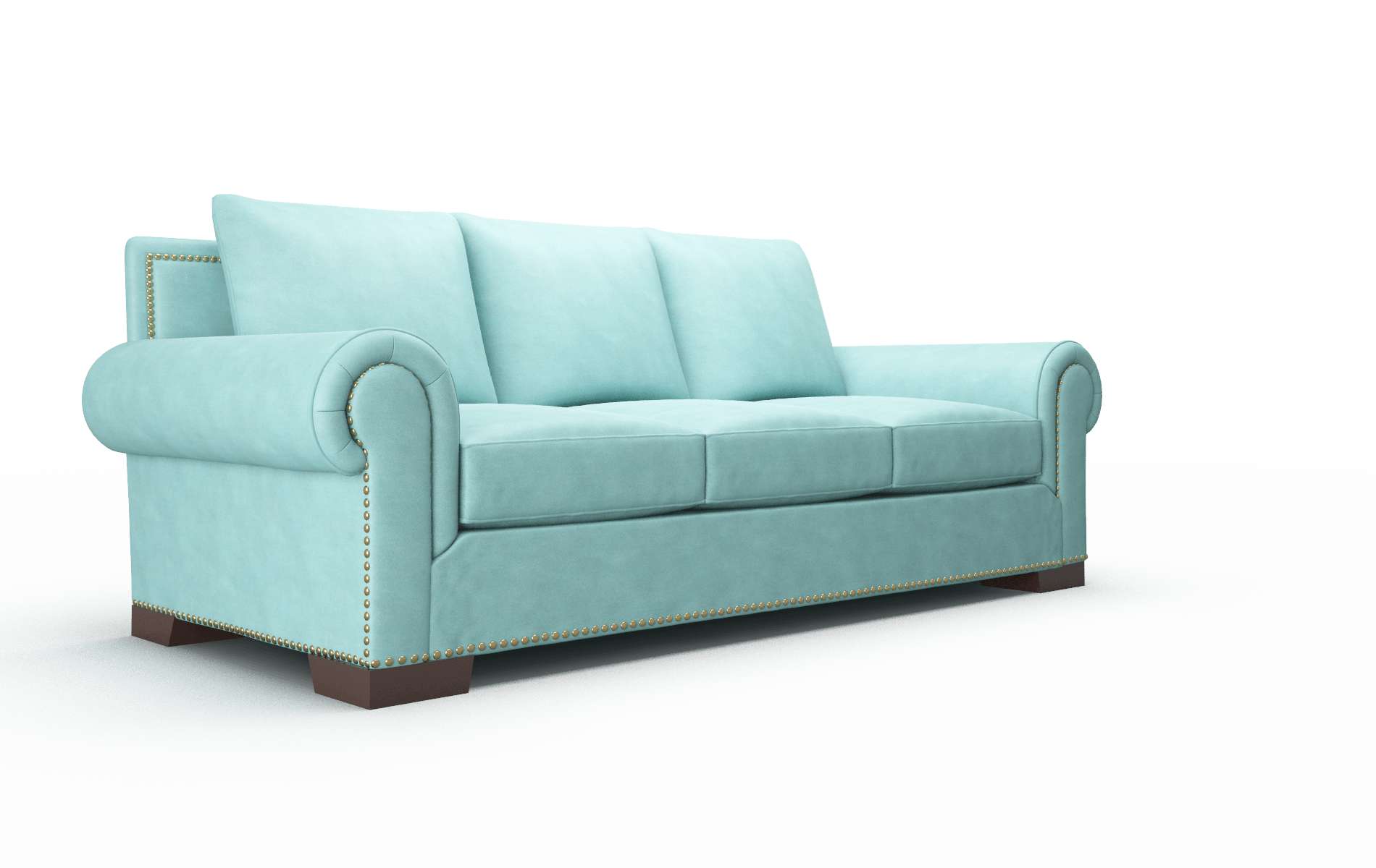 James Bella Caribbean Sofa espresso legs 2