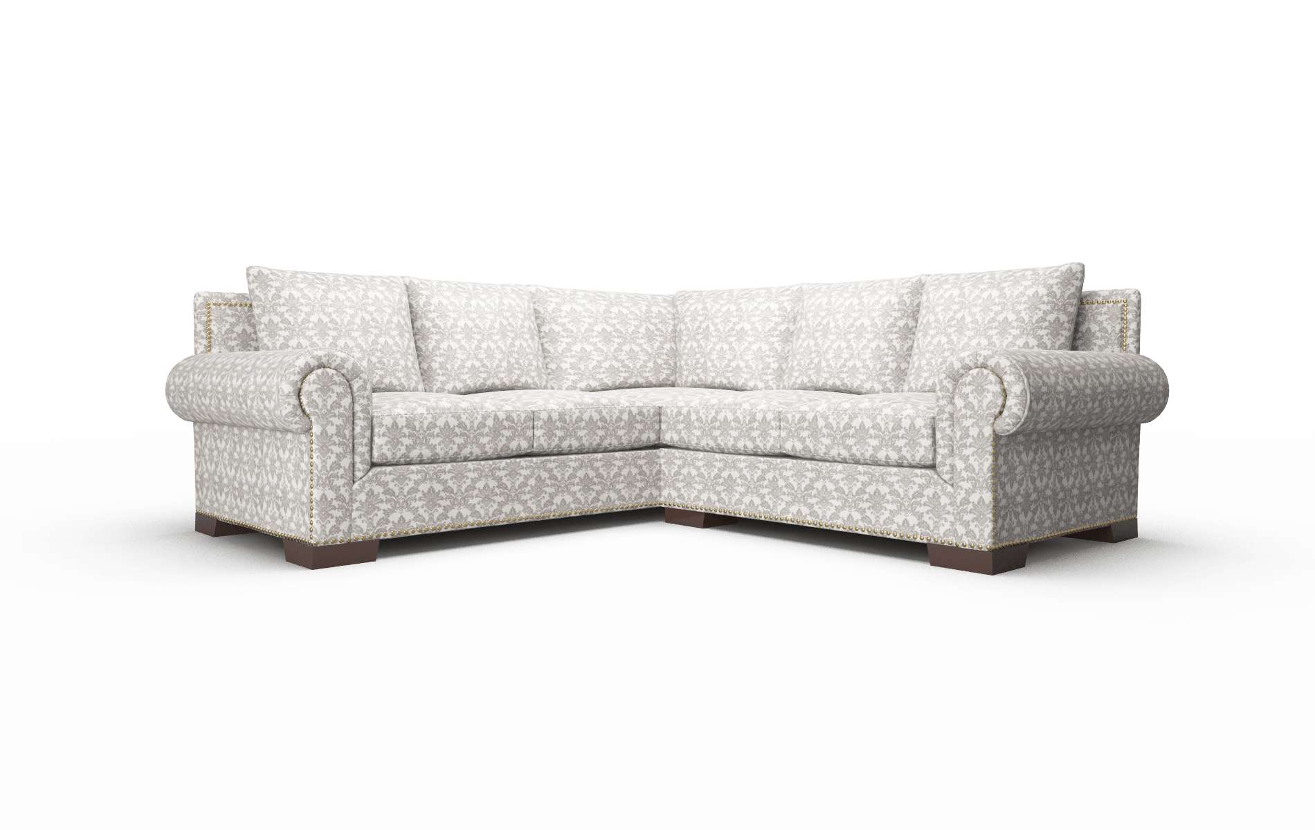 James Bergamo dove Sectional Espresso Legs  1