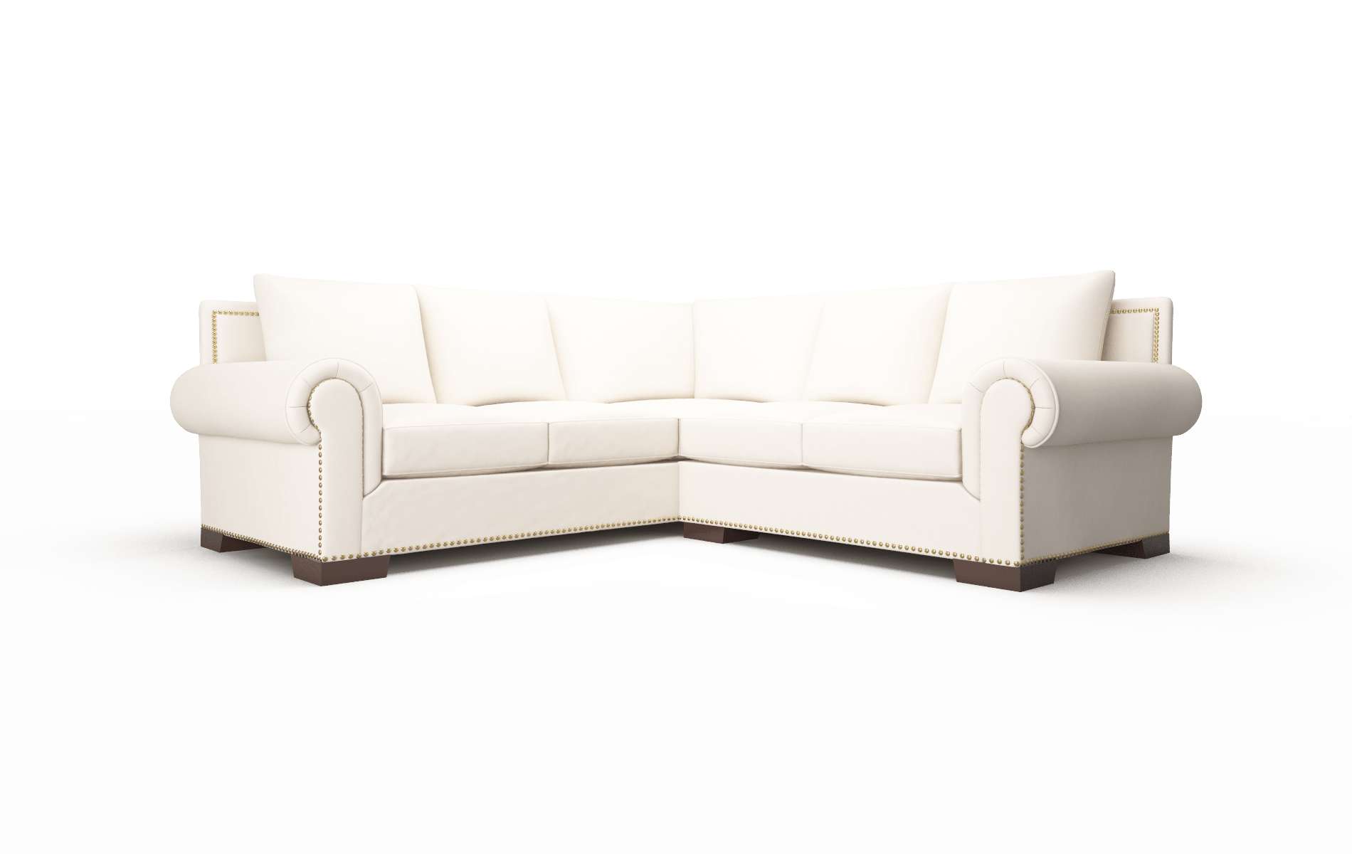 James Blanche milky Sectional Espresso Legs  1
