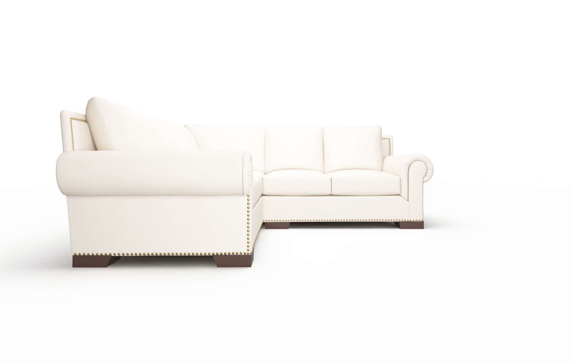 James Blanche Milky Sectional espresso legs 2