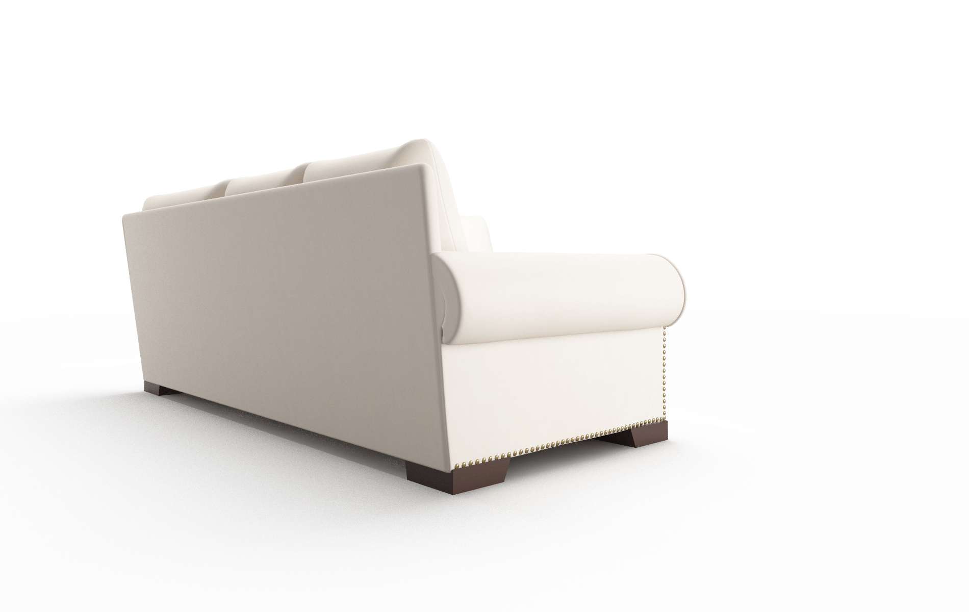 James Blanche Milky Sectional espresso legs 3