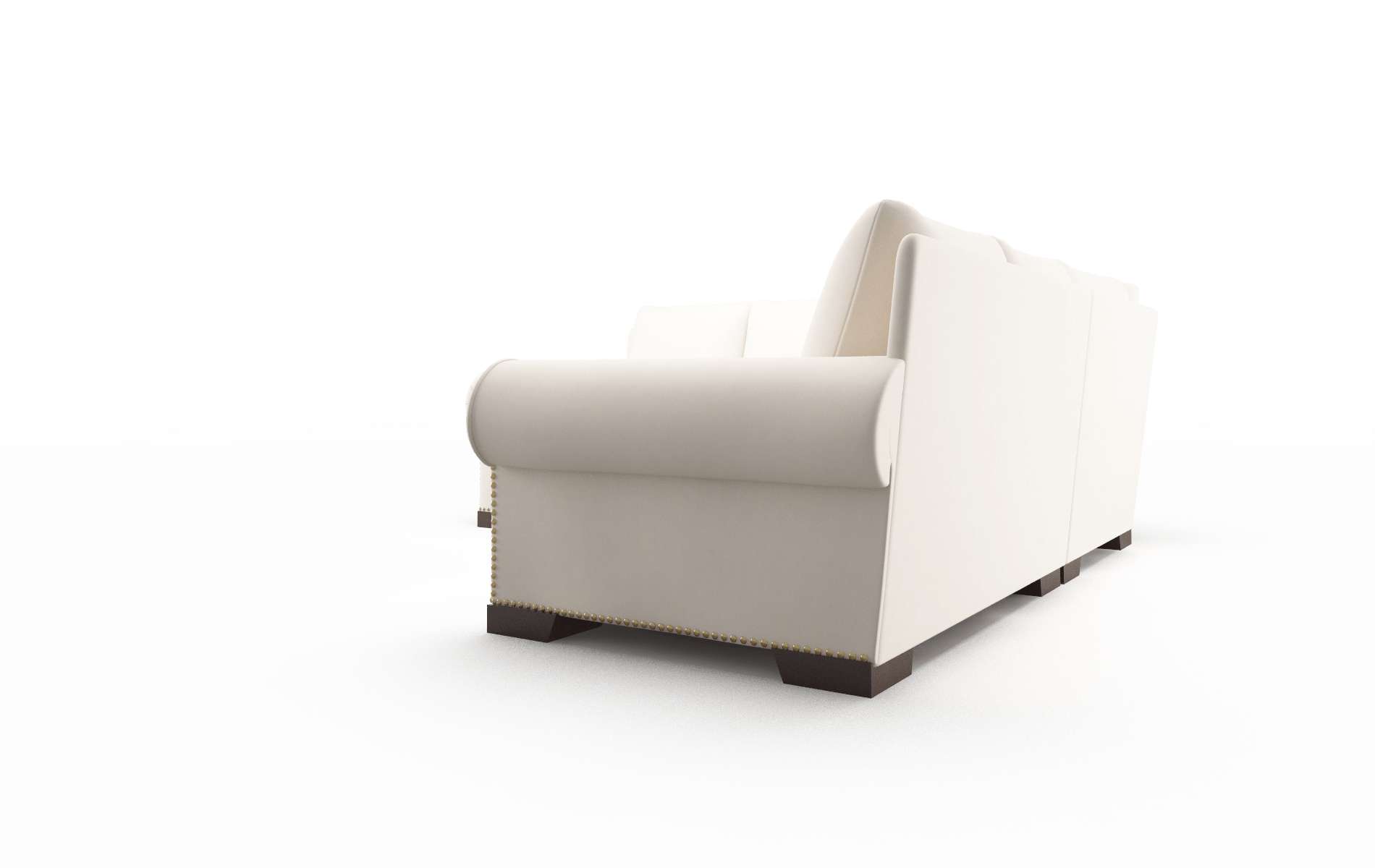 James Blanche Milky Sectional espresso legs 4