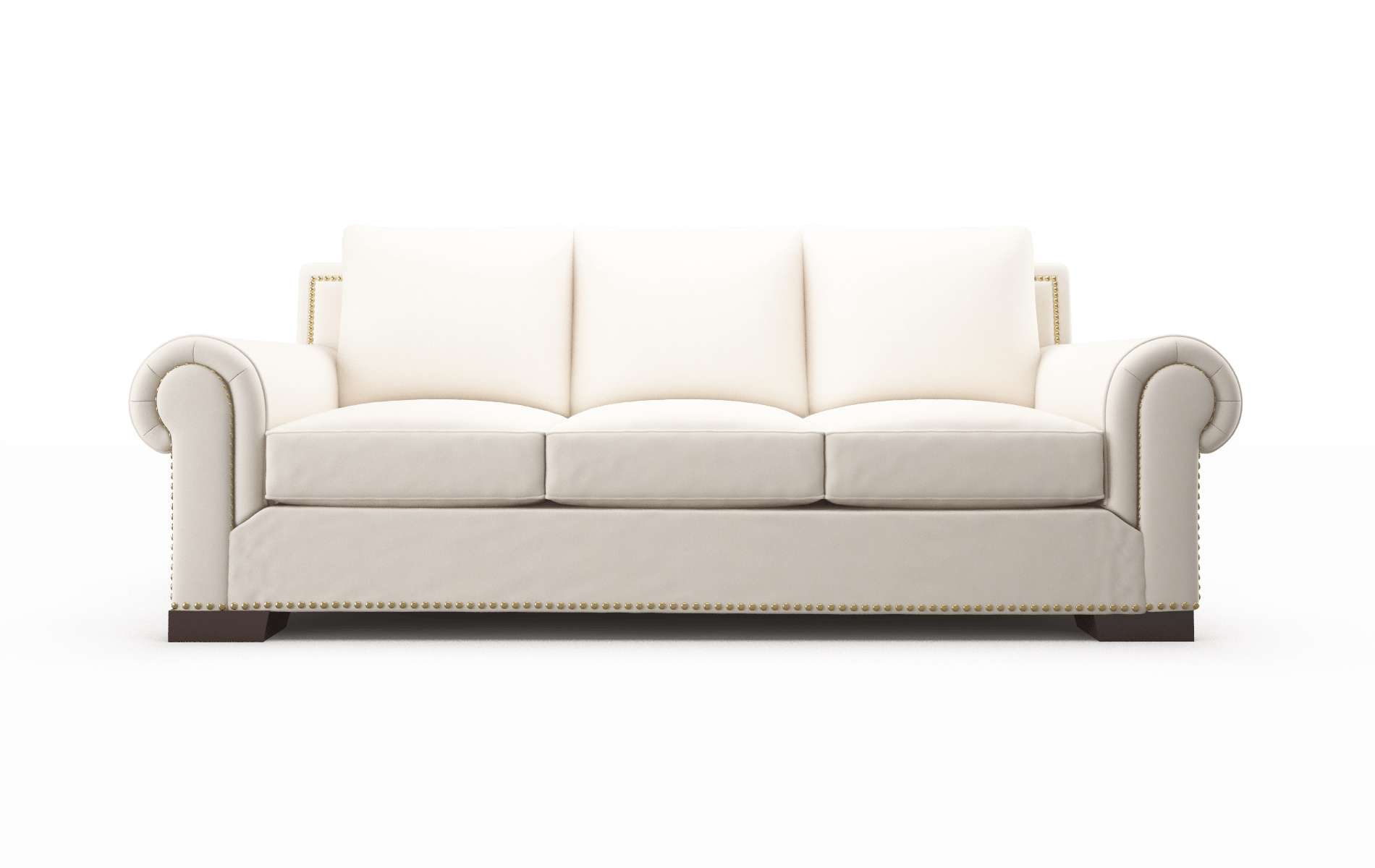 James Blanche Milky Sofa espresso legs 1
