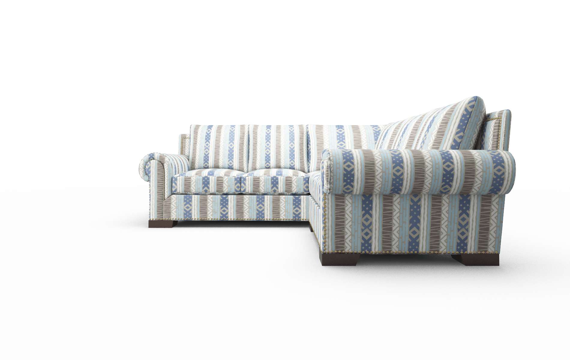 James Bodhi Indigo Sectional espresso legs 5