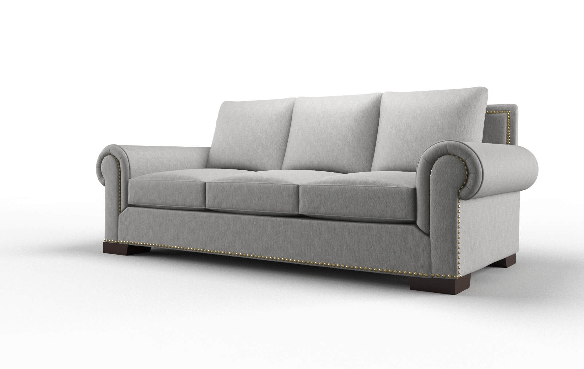 James Bungalow Graphite Sofa espresso legs 4