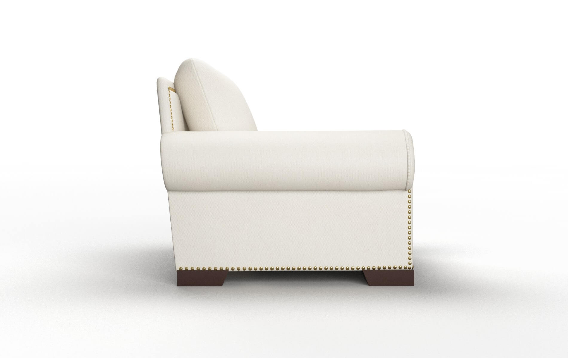 James Bungalow Ivory Chair espresso legs 3