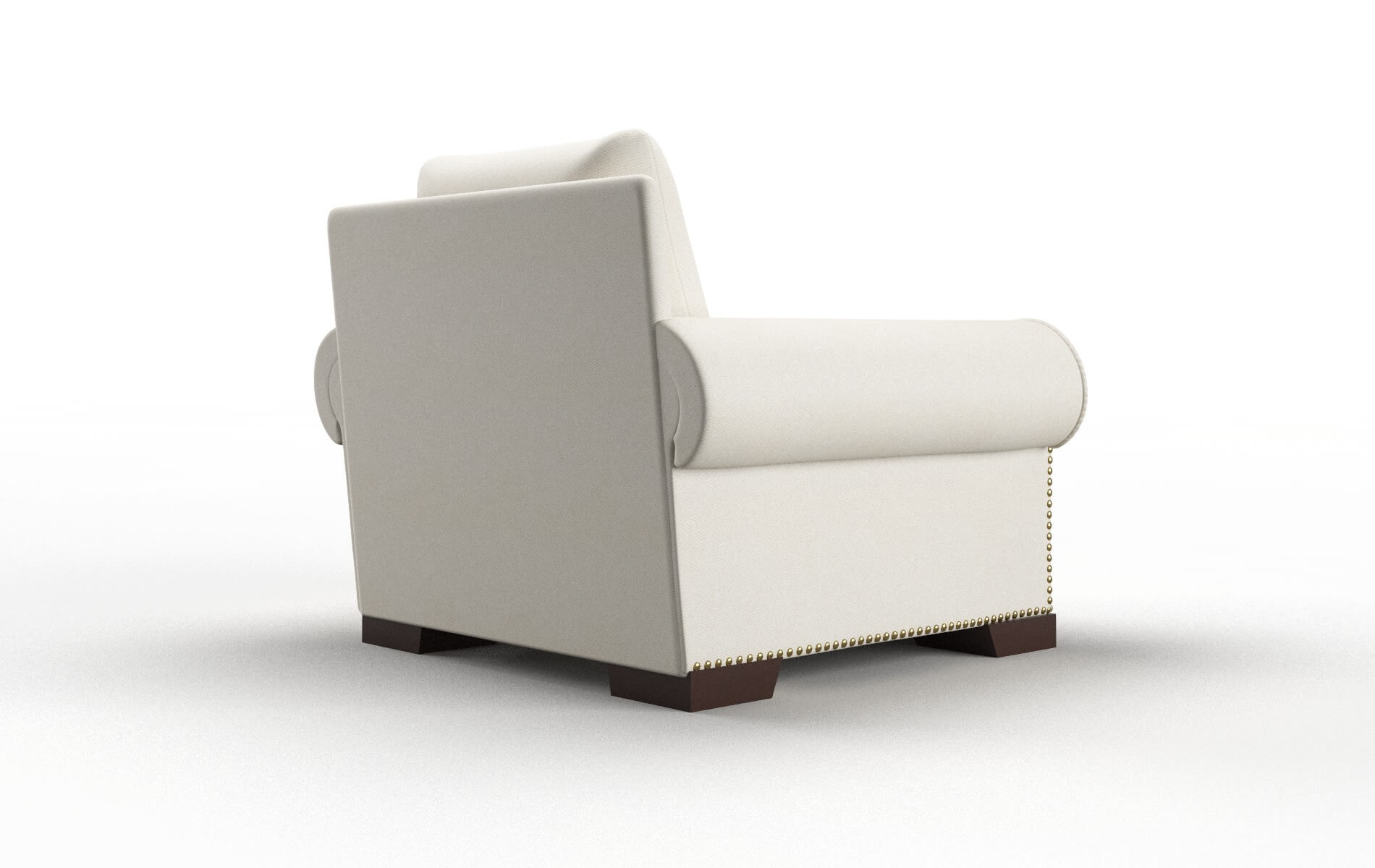 James Bungalow Ivory Chair espresso legs 5