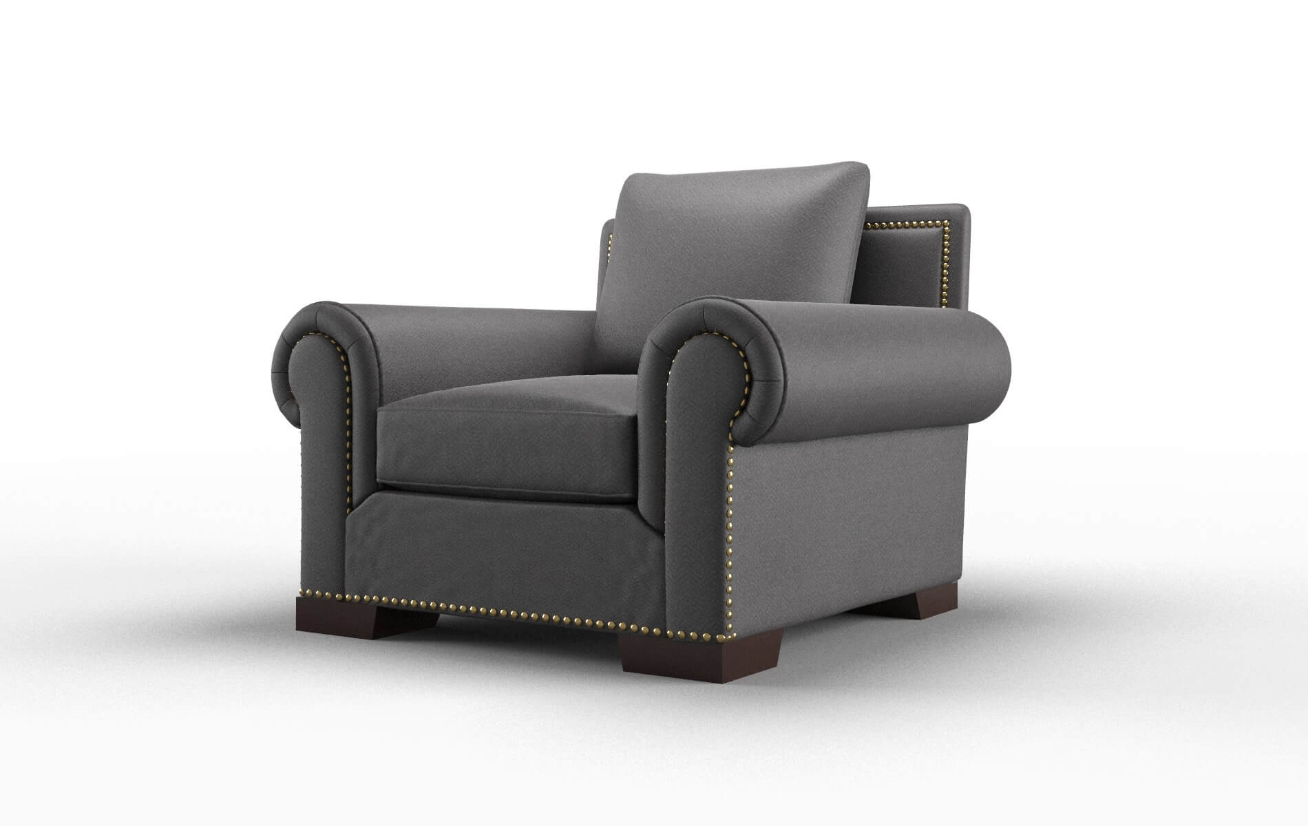 James Catalina Charcoal Chair espresso legs 4
