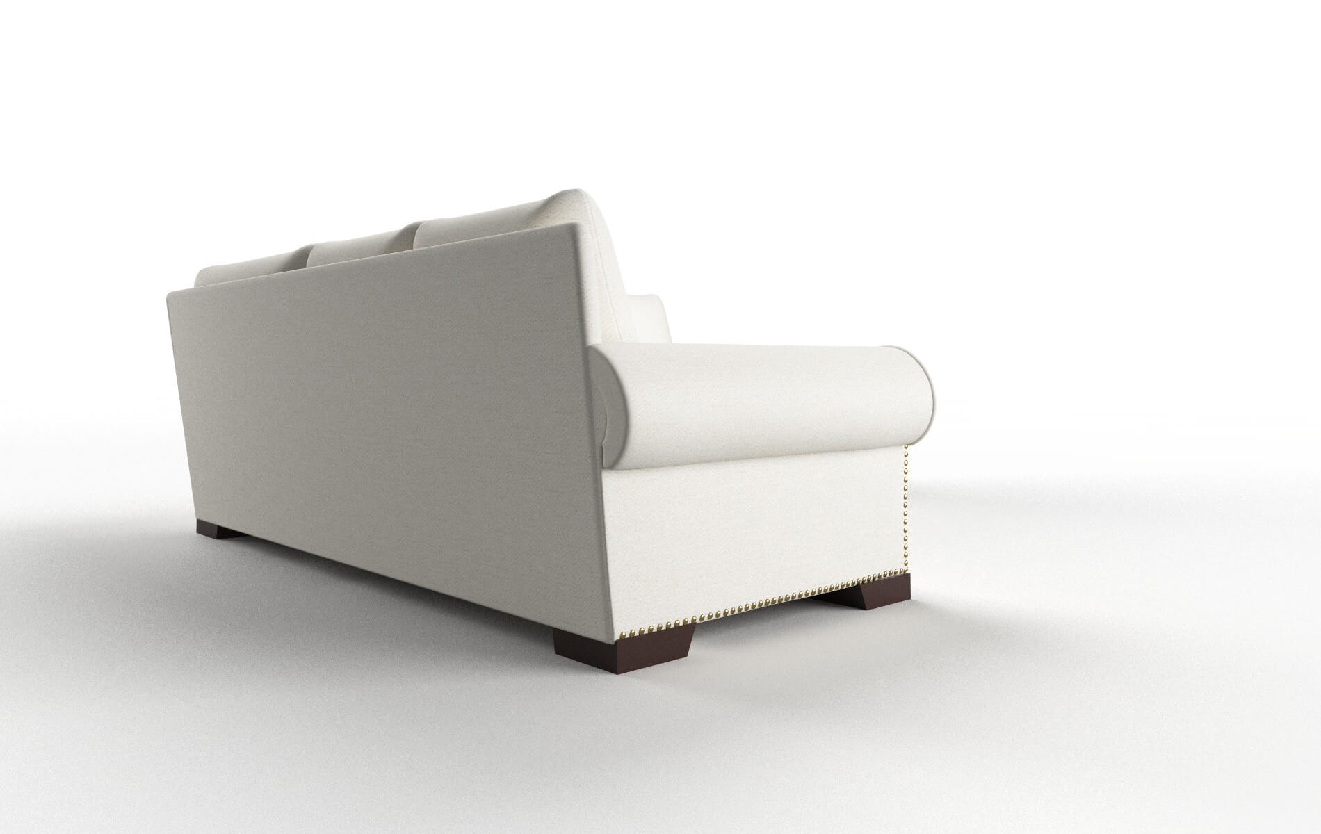 James Catalina Ivory Sectional espresso legs 3