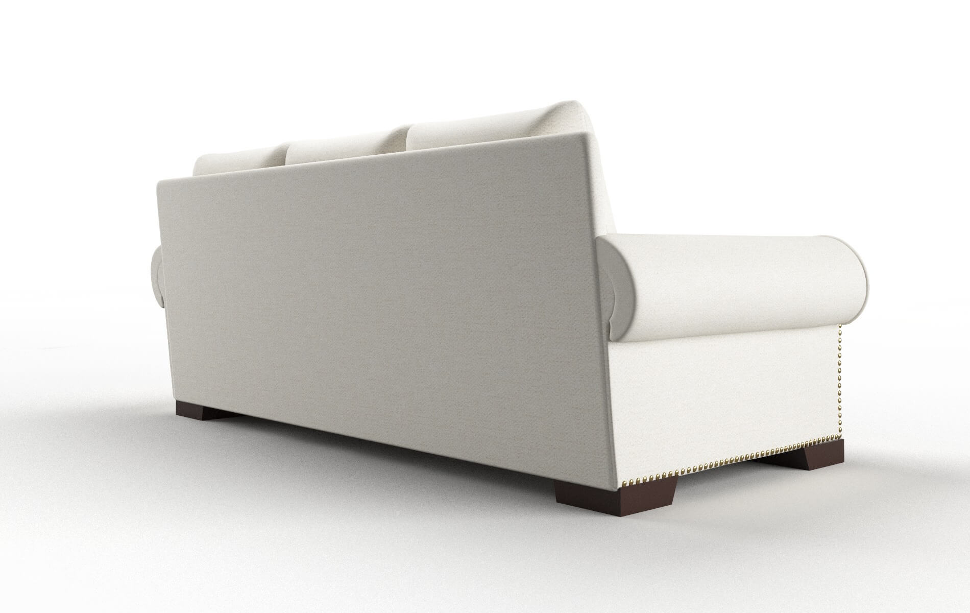 James Catalina Ivory Sofa espresso legs 5