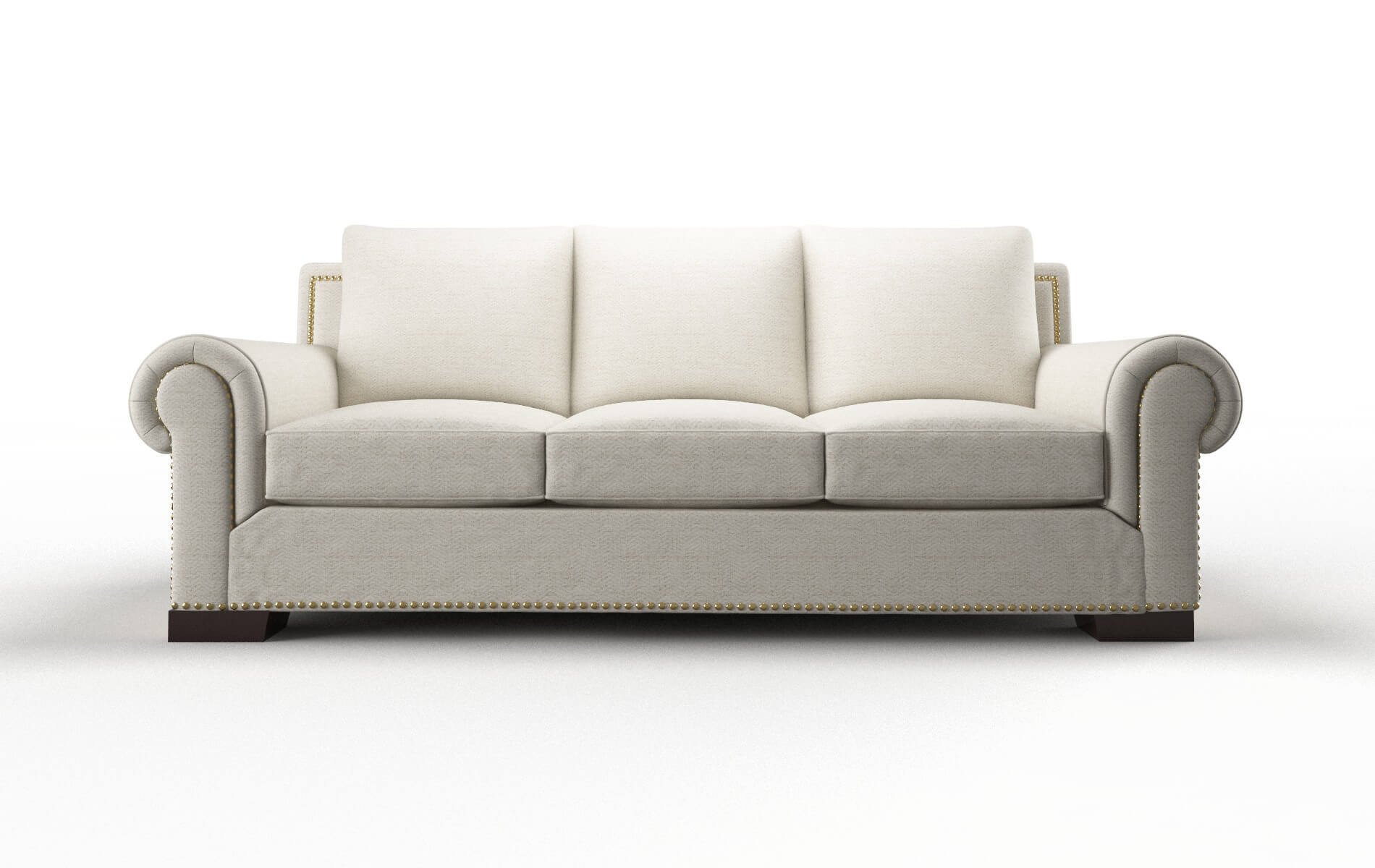 James Catalina Linen Sofa espresso legs 1